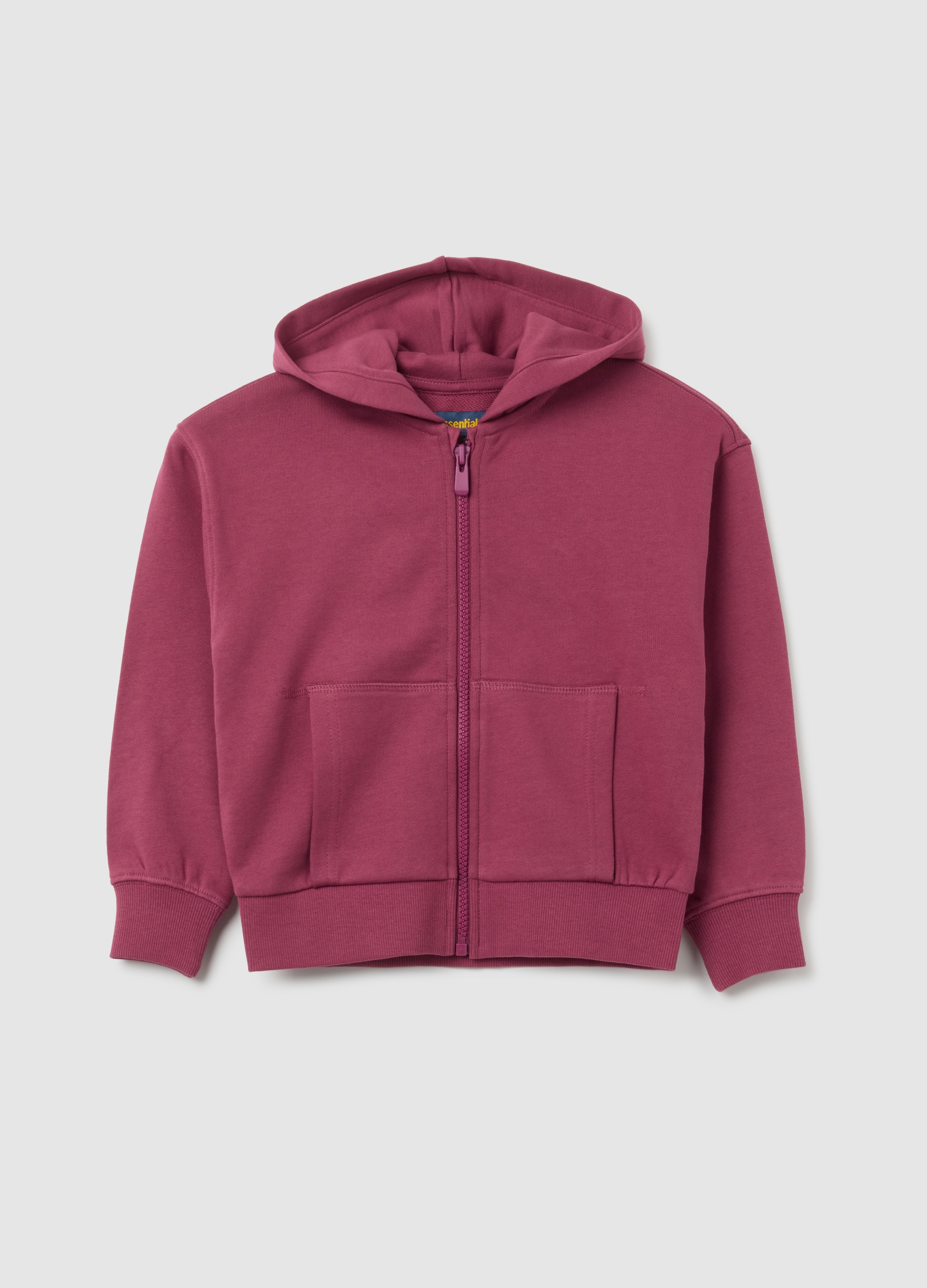 Sudadera Con Capucha De Niña En Algodón Puro Rosa Ajuste Regular, Niña, Rosa Claro, Talla: 7-8