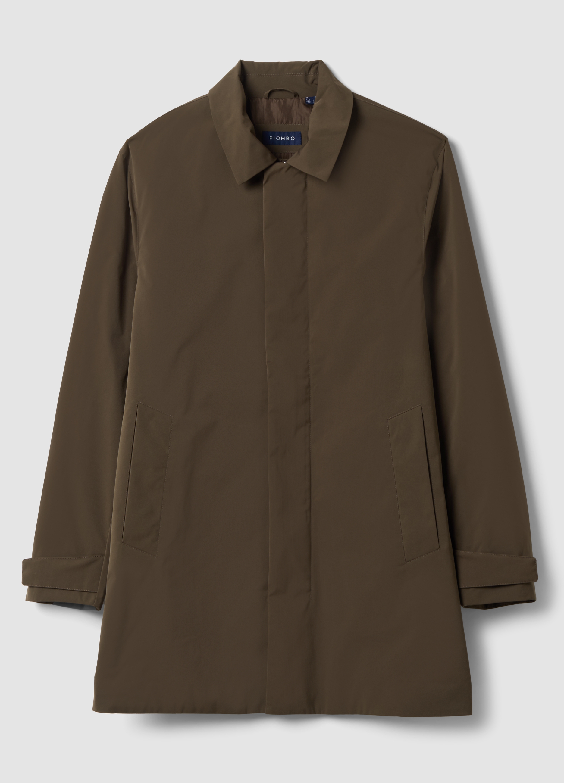 Piombo Contemporary, Impermeabile Marrone Lungo Regular Fit, Uomo, Marrone, Taglia: XXL