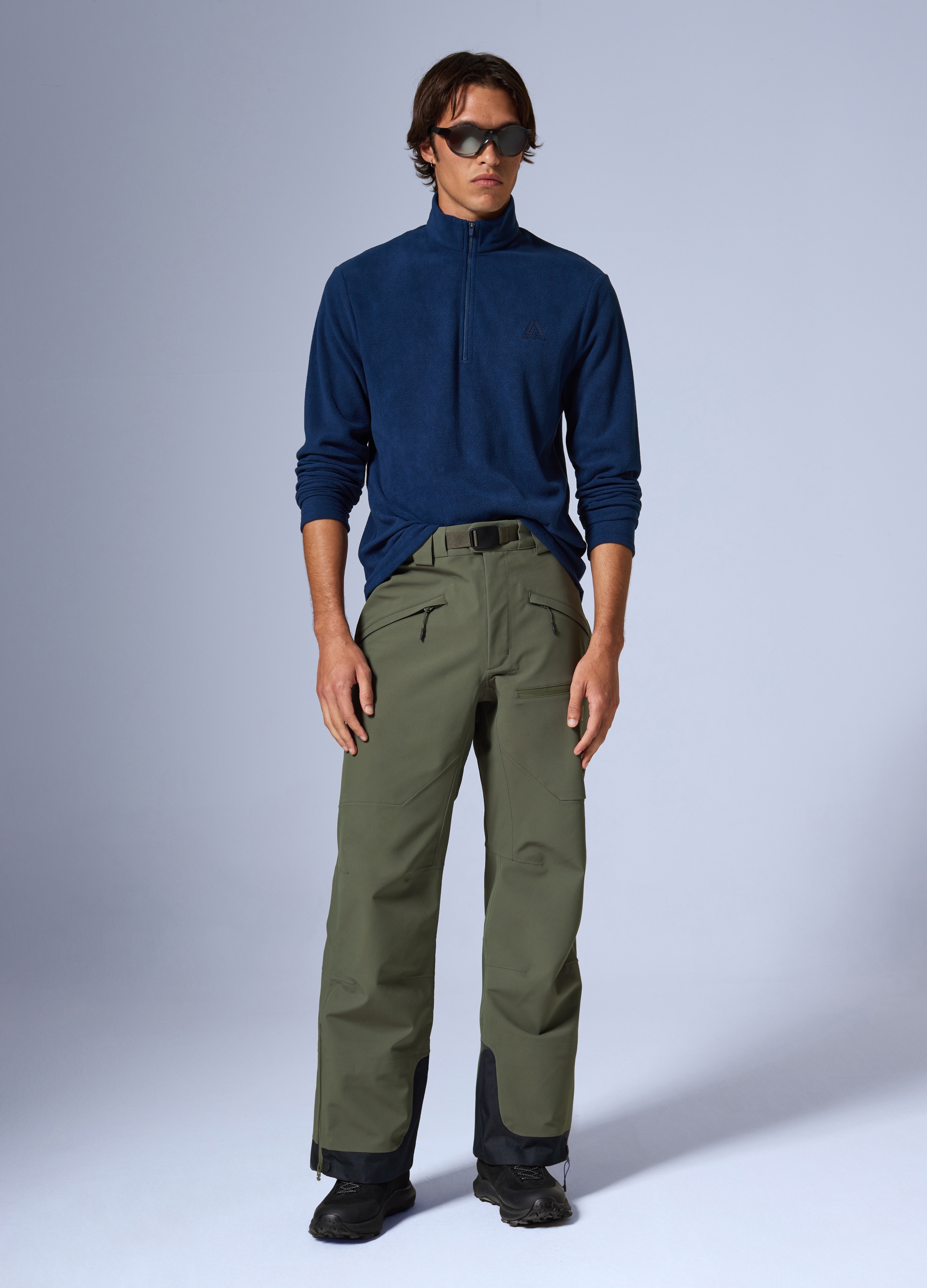 ALTAVIA, Forro Polar Media Cremallera Altavia Con Deborah Compagnoni, Unisex, Azul océano, Talla: S