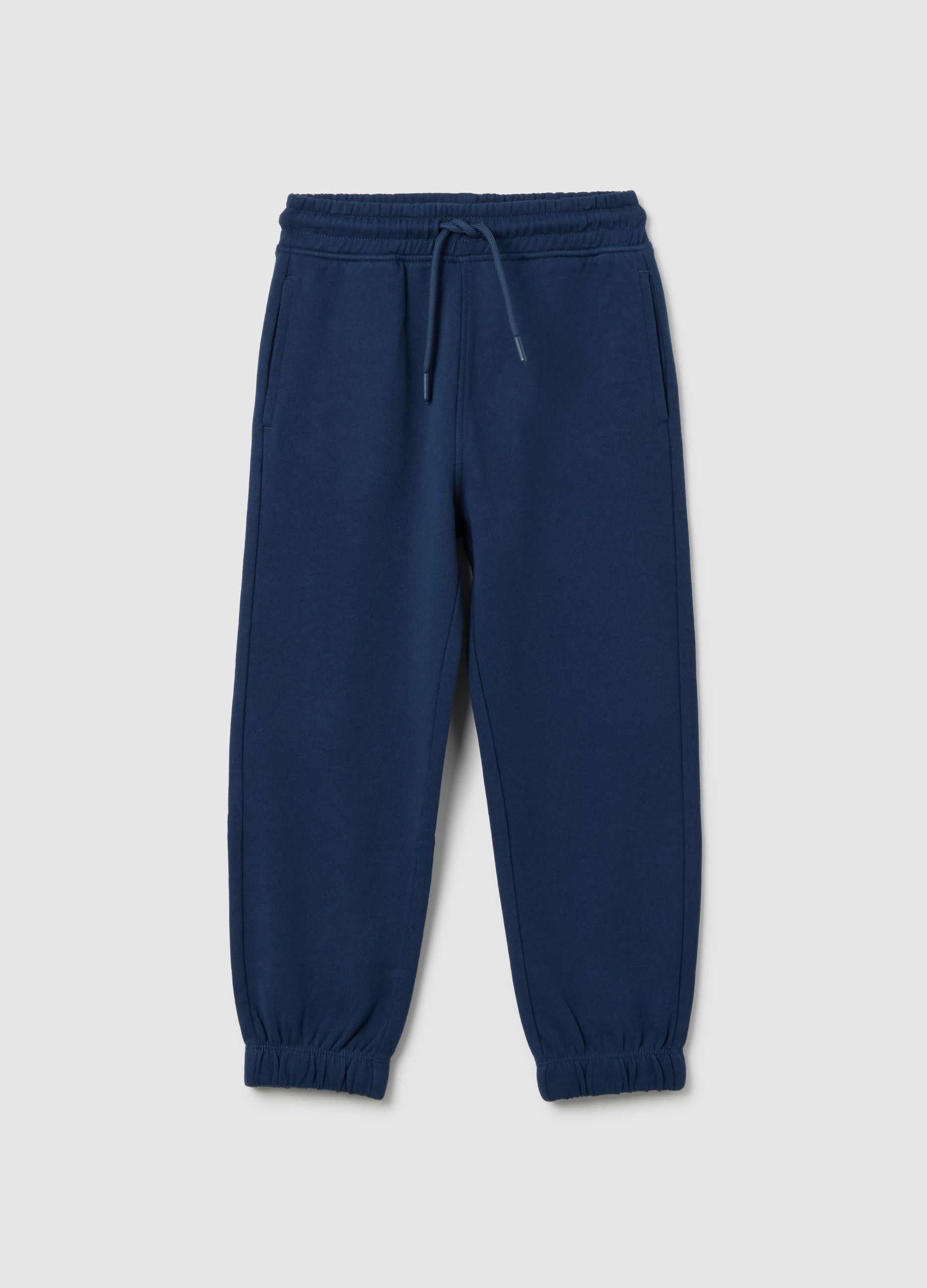 OVS, Kinder-jogginghose Aus Reinem Baumwolle In Blau, Reguläre Passform, Junge, Marineblau, Größe: 3-4