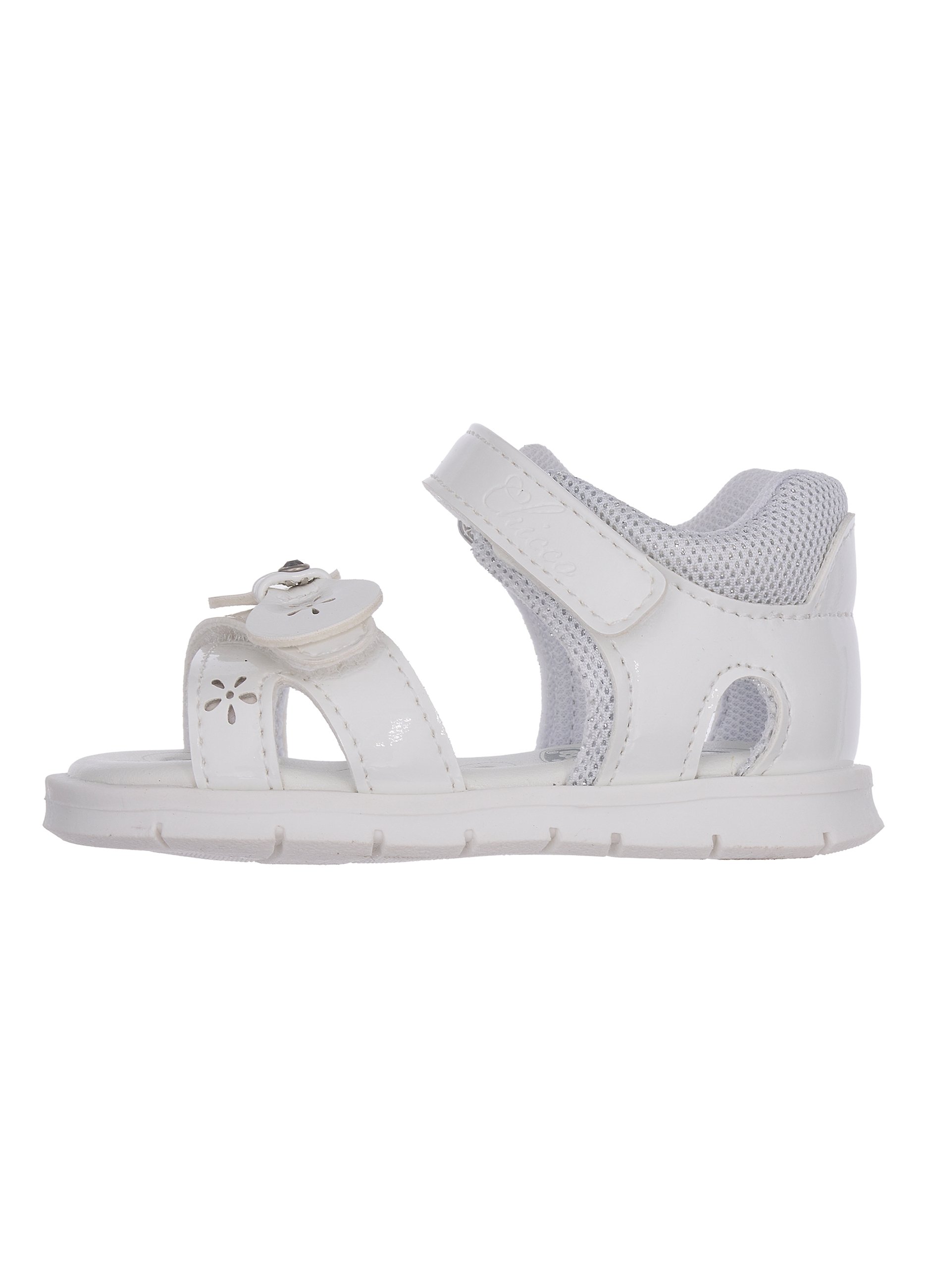 CHICCO, Sandalias Blancas Con Cierre De Velcro Para Niña, Niña, Blanco óptico, Talla: 22