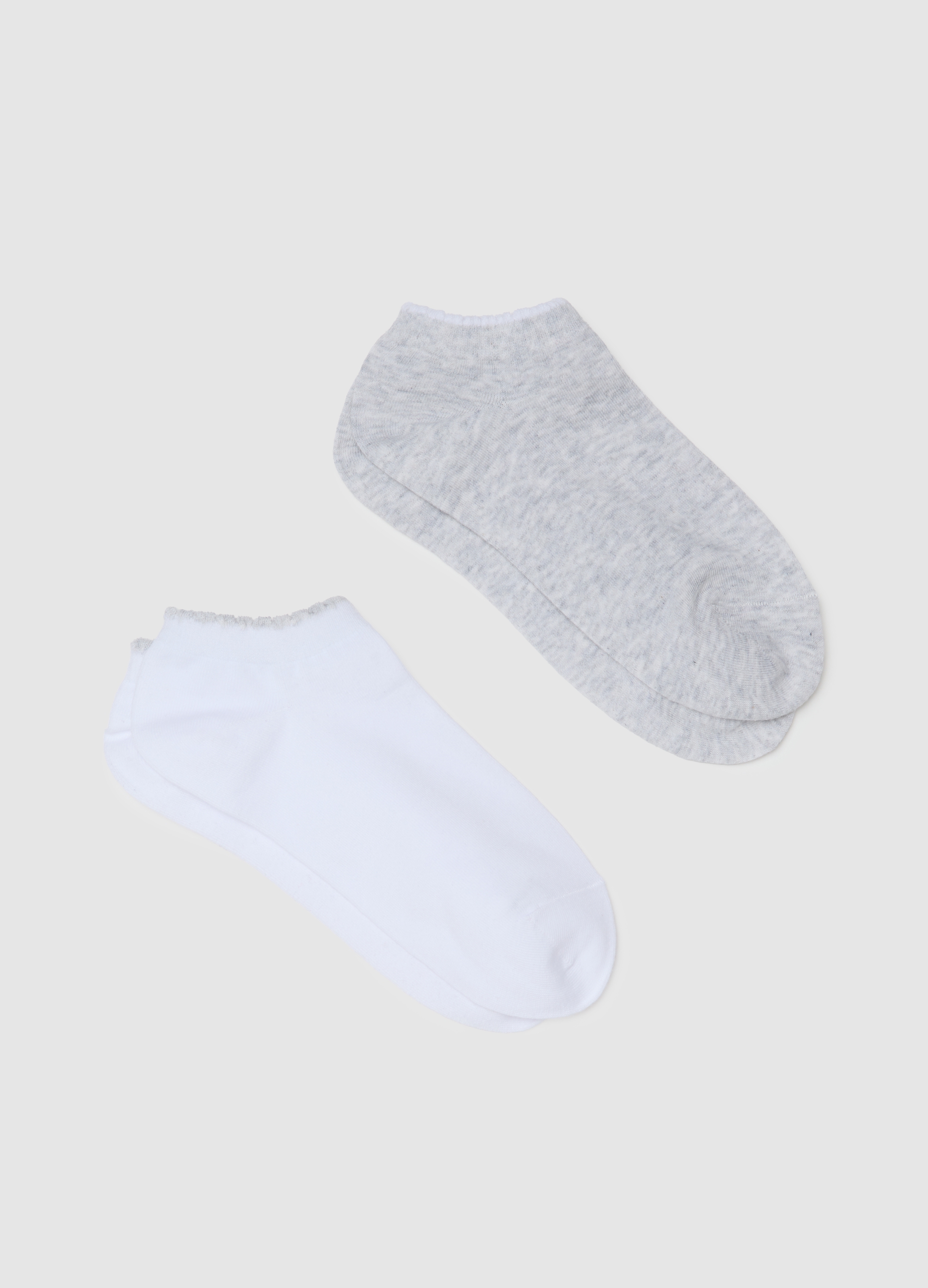 OVS, Set Bipack Calzini Corti In Misto Cotone Multicolor Elasticizzati, Donna, Multicolor, Taglia: 36-38