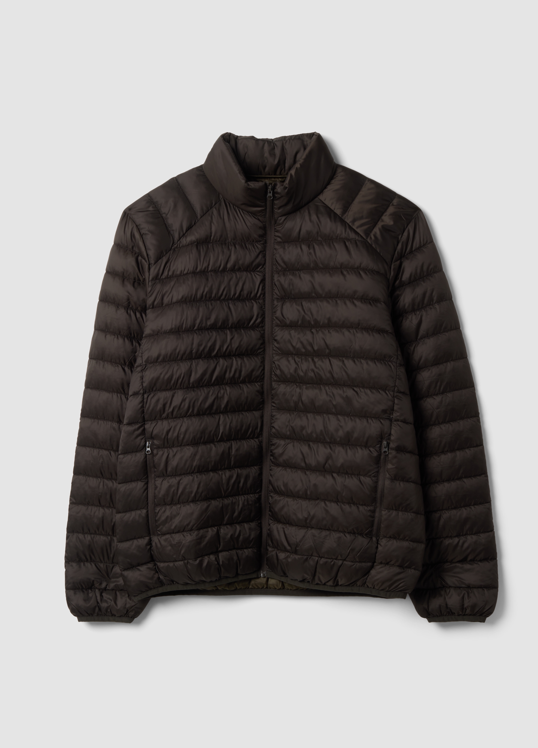 OVS, Giubbino Ultralight Marrone Imbottito Regular Fit Con Zip, Uomo, Marrone, Taglia: XL