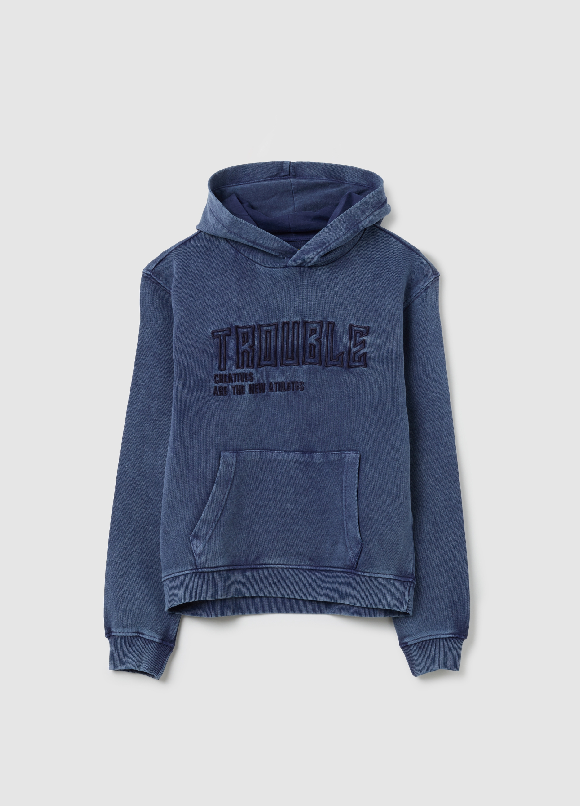 OVS, Jungen-sweatshirt Aus Reiner Baumwolle In Blauem Regular-fit, Junge, Blu Bluette, Größe: 10-11