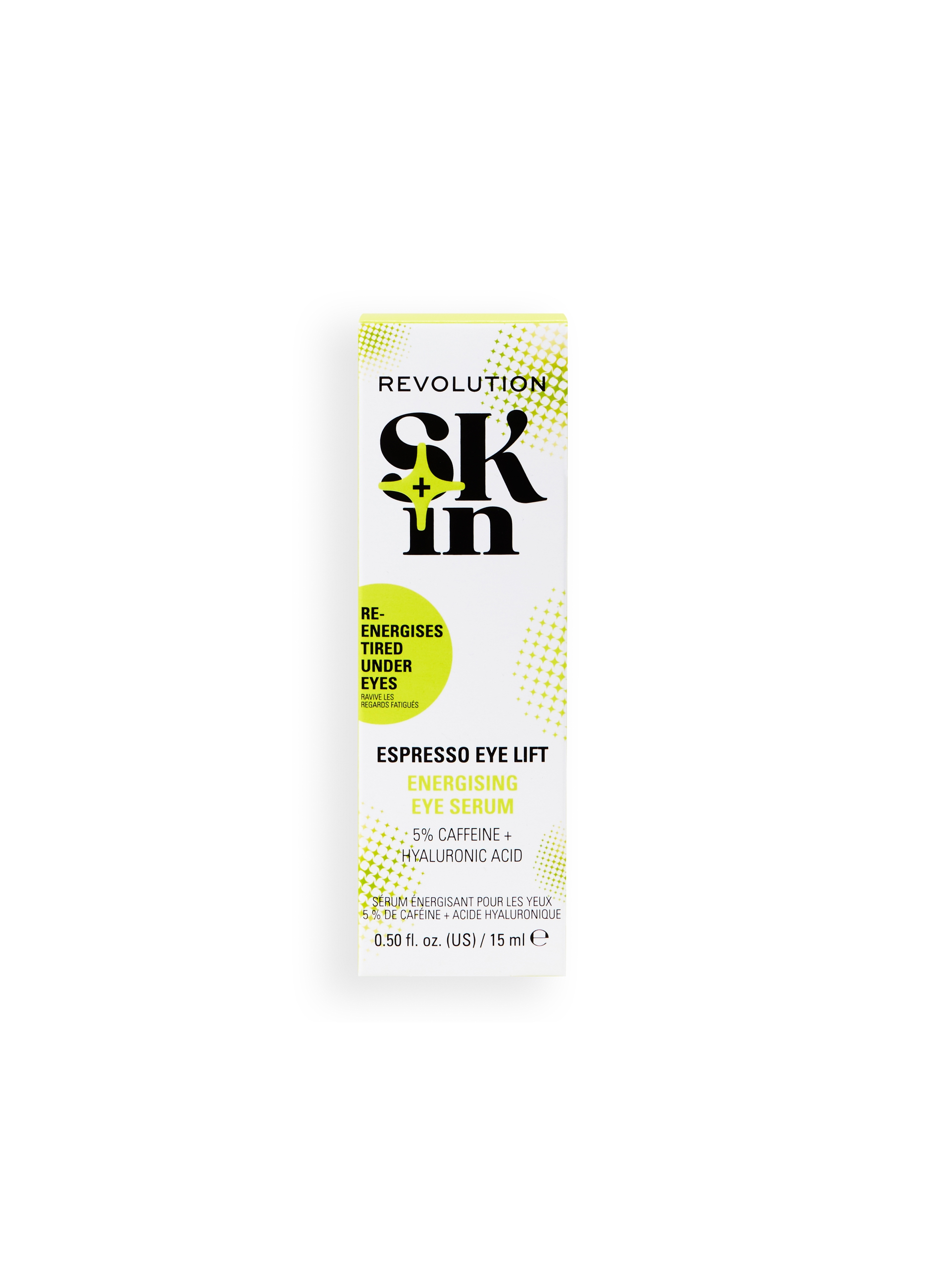 REVOLUTION, Revolution Skin Espresso Eye Lift 5% Caffeine Energising Siero Occhi, Donna, Bianco, Taglia: FASUL