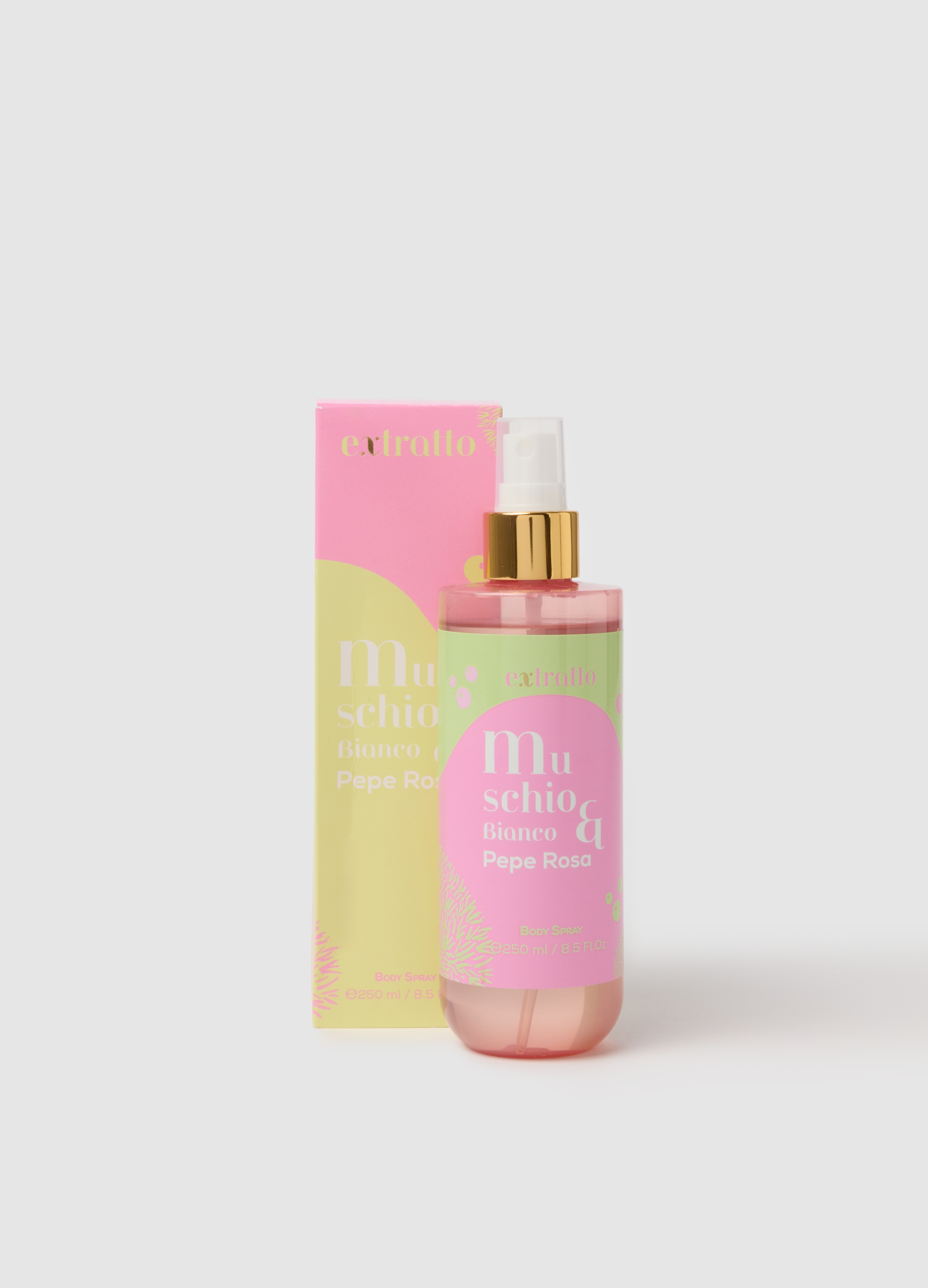 EXTRATTO, Body Spray Per Il Corpo Con Note Di Pepe Rosa E Muschio, Fresco E Vivace, Cremoso E Avvolgente., Unisex, , Taglia: FASUL