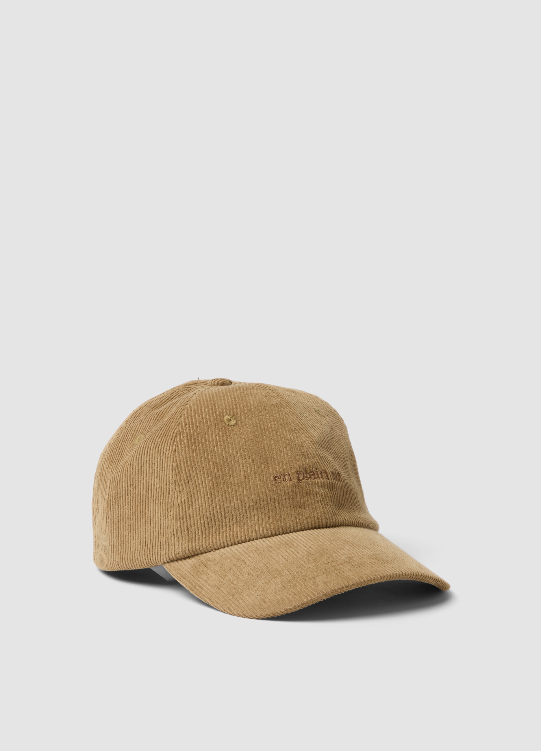 LES COPAINS, Cappello Beige In Puro Cotone A Coste, Donna, Beige, Taglia: ONE SIZE