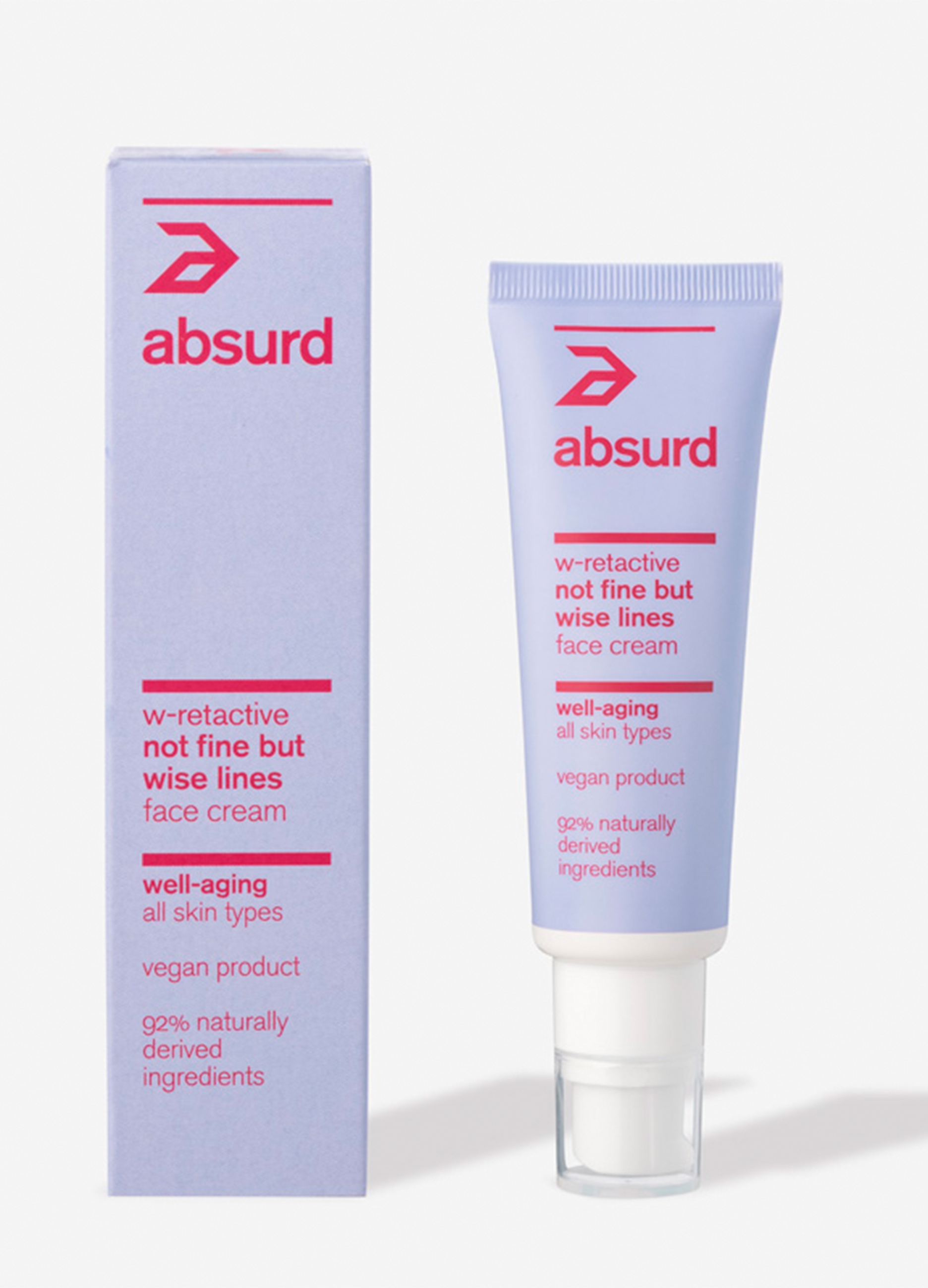 ABSURD, Crema Viso Anti-rughe Not Fine But Wise Lines, Donna, Viola, Taglia: FASUL