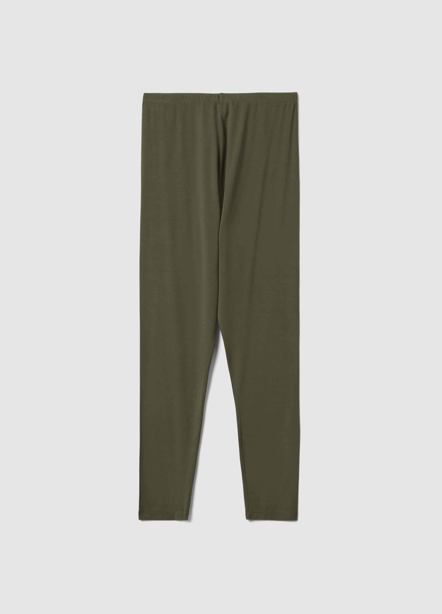 NICOL CARAMEL, Leggings Premamá Verdes De Viscosa Elástica Ajuste Slim, Mujer, Verde oscuro, Talla: 40