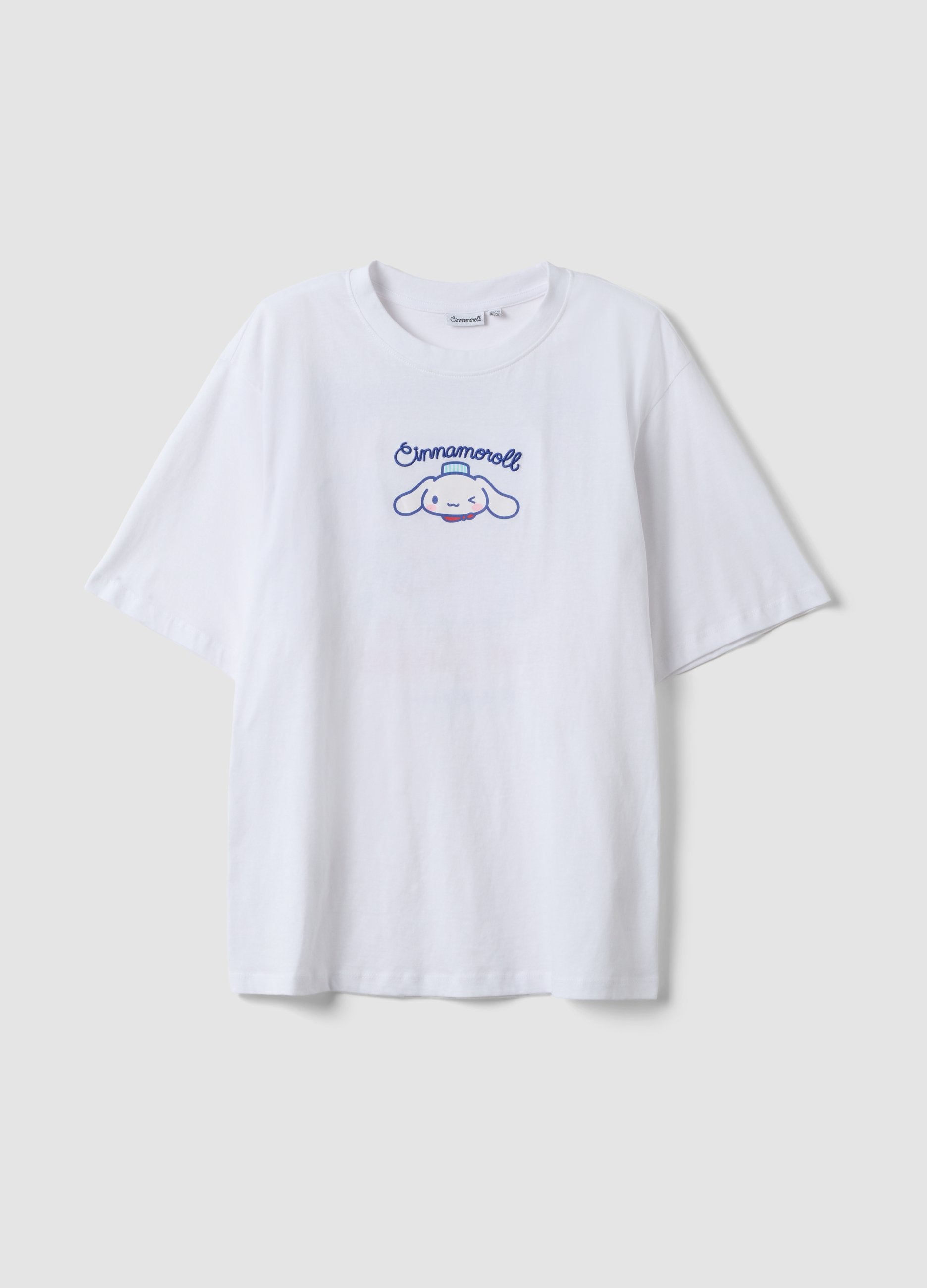 OVS KIDS, Camiseta Blanca De Algodón Puro De Manga Corta Con Estampado, Niña, Blanco, Talla: 14-15