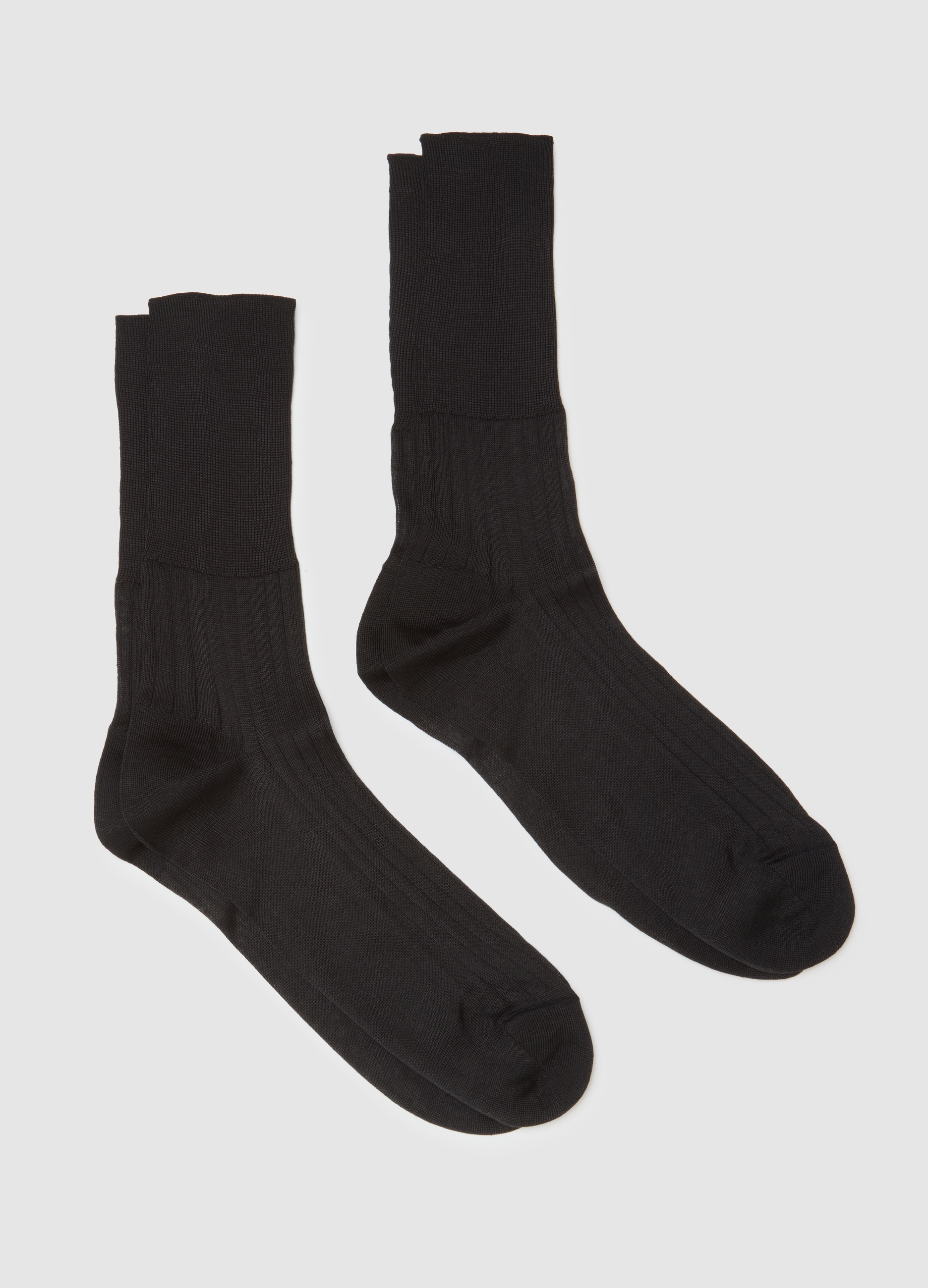 Conjunto Bipack De Calcetines De Puro Algodón Negro, Hombre, Gunmetal, Talla: 42/43