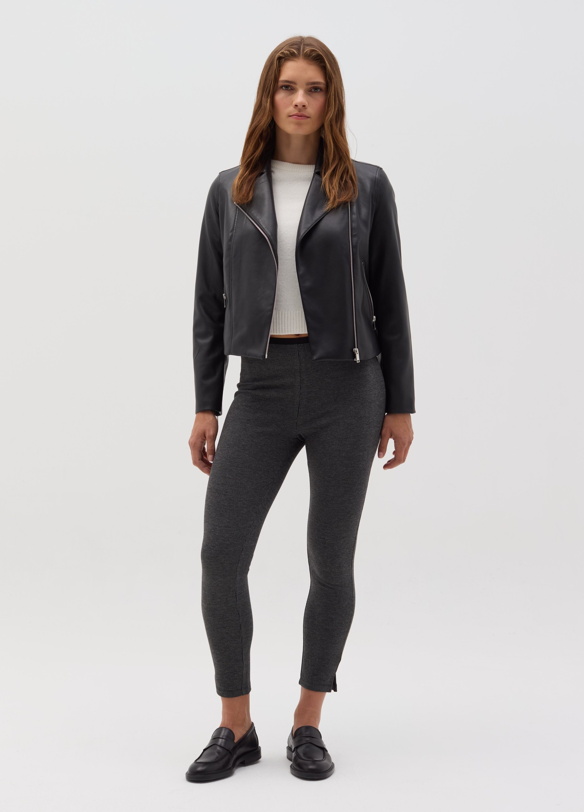 OVS, Leggings Stretch Con Spacchetti, Donna, Multicolor, Taglia: S