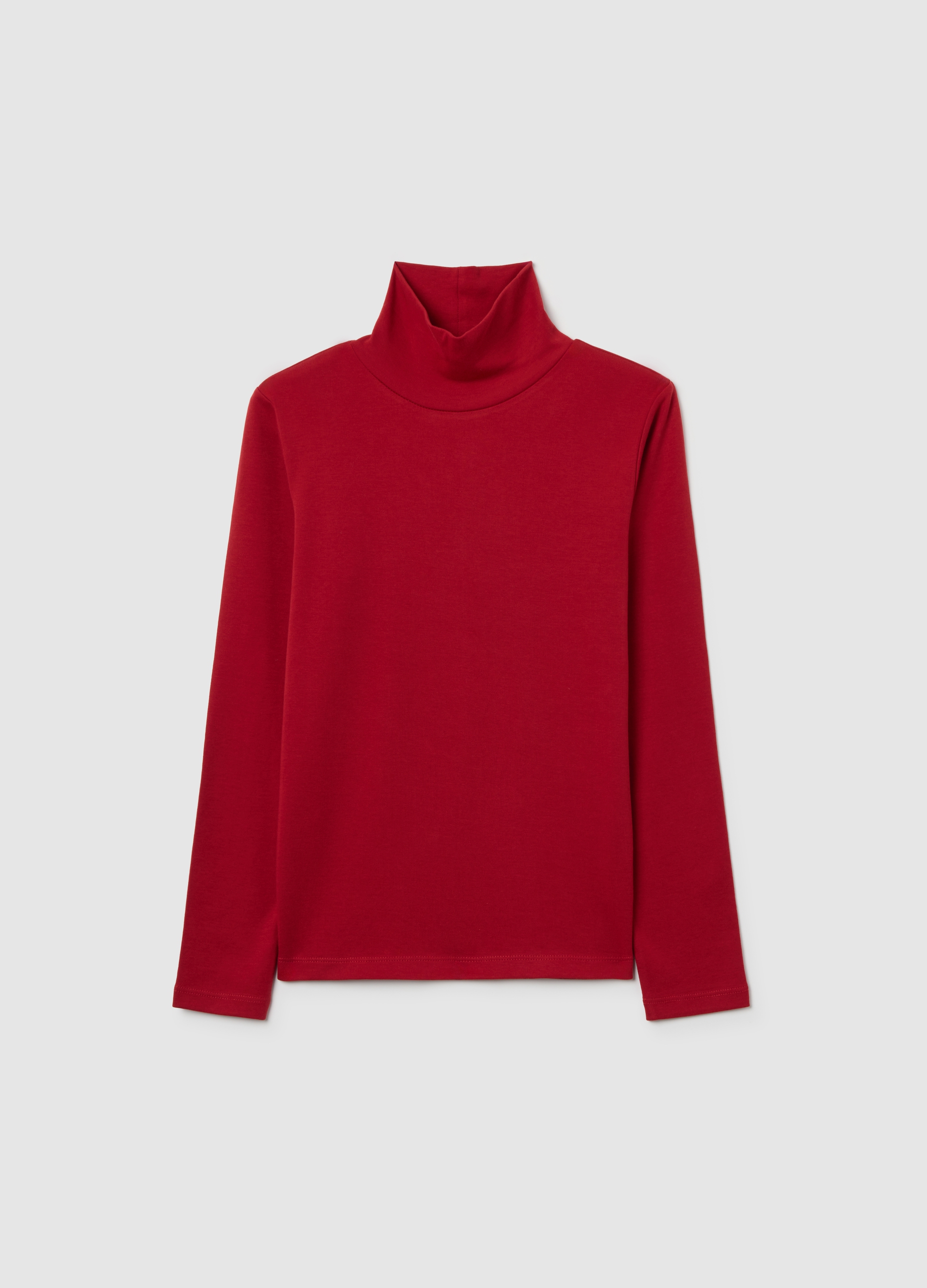 Jersey De Niño En Algodón Puro Rojo Ajuste Regular, Niño, Rojo Cereza, Talla: 14-15