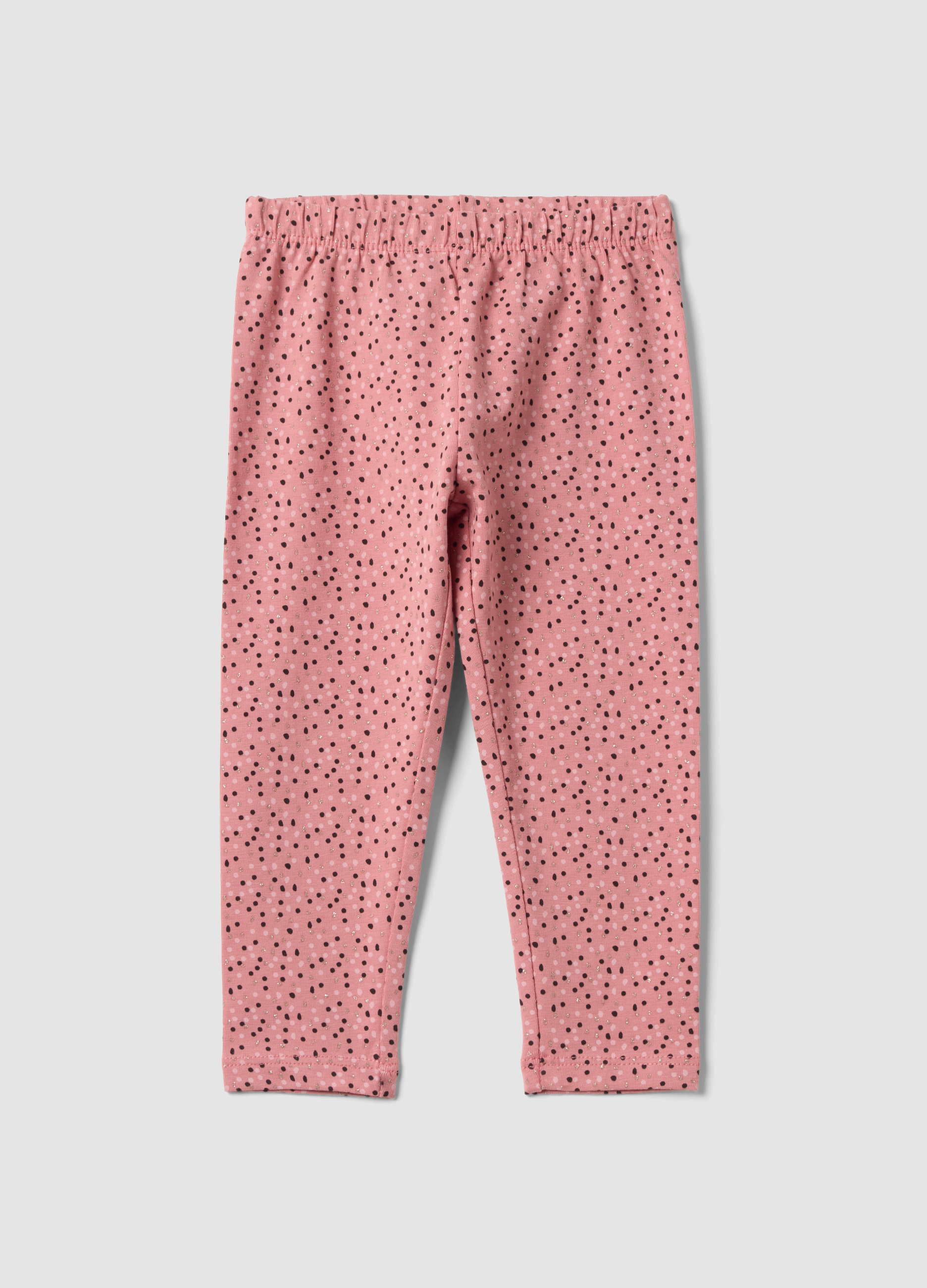 FAGOTTINO, Leggings Rosa In Cotone Organico Elasticizzato Slim Fit Per Bimba, Bambina, Rosa, Taglia: 18-24