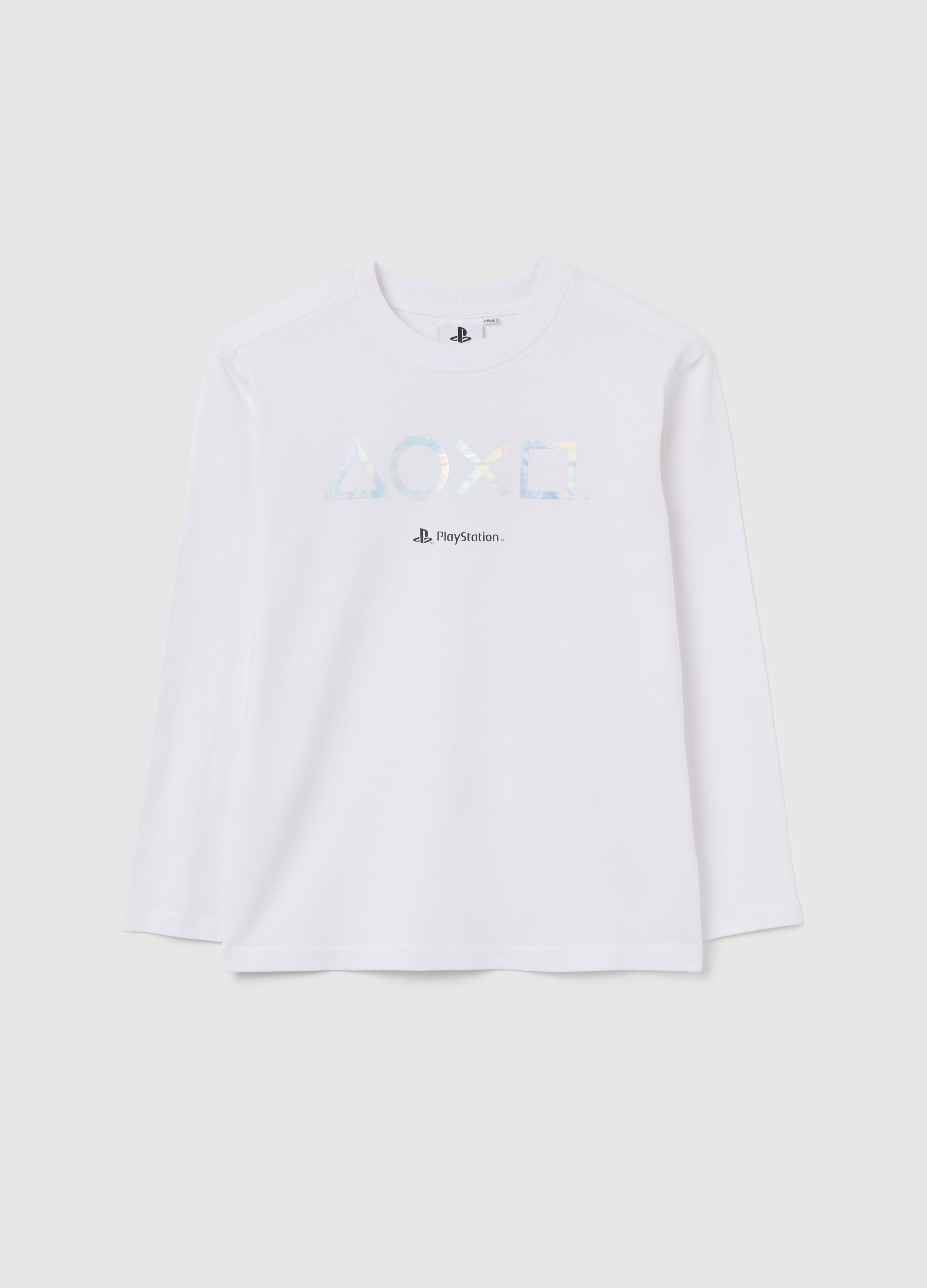 OVS KIDS, Maglia Da Ragazzo In Puro Cotone Bianca Con Scollo Rotondo, Niño, Blanco óptico, Talla: 14-15