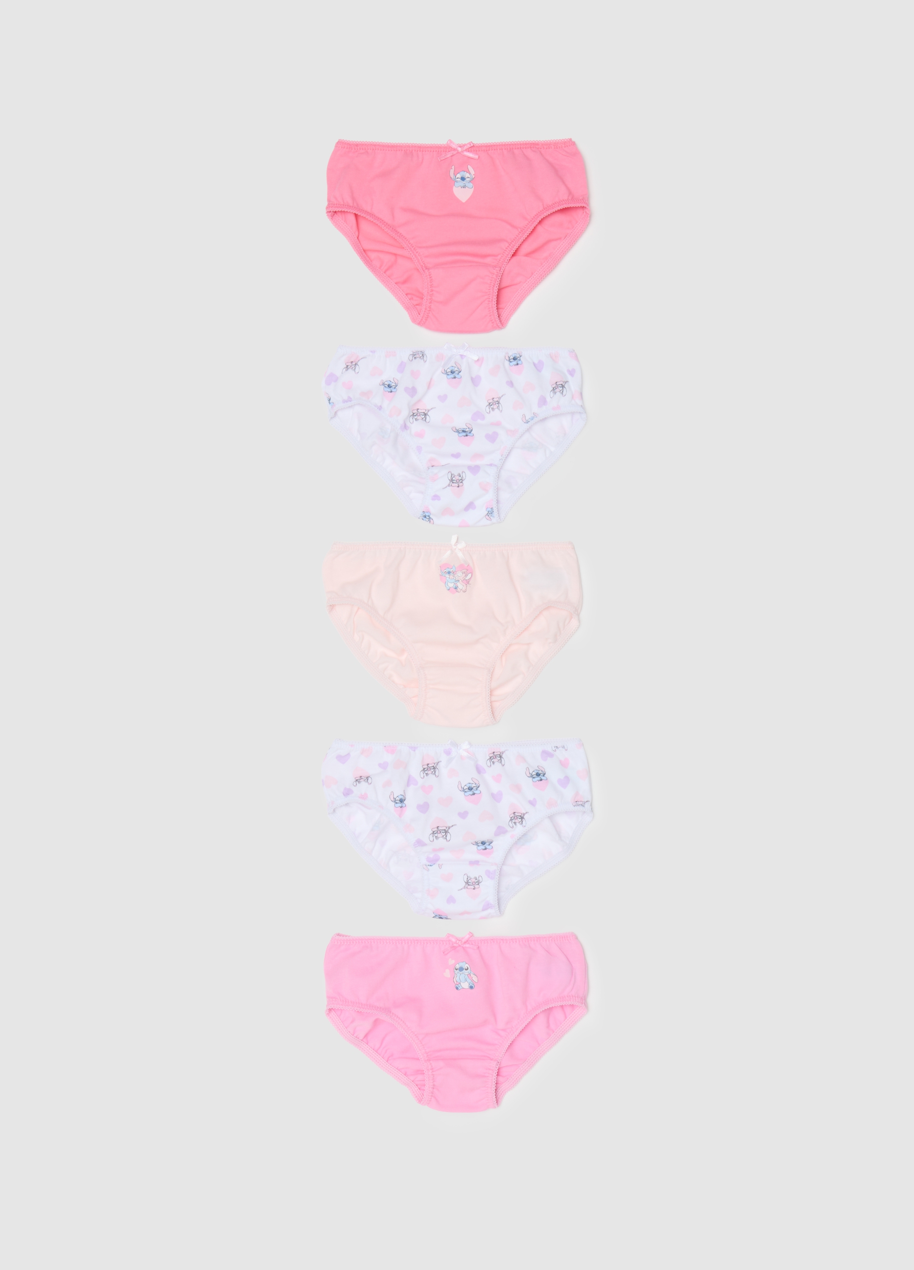 FAGOTTINO, Multipack De Braguitas De Niña En Algodón Puro Multicolor, Ajuste Regular, Niña, Pink/White, Talla: 12-18