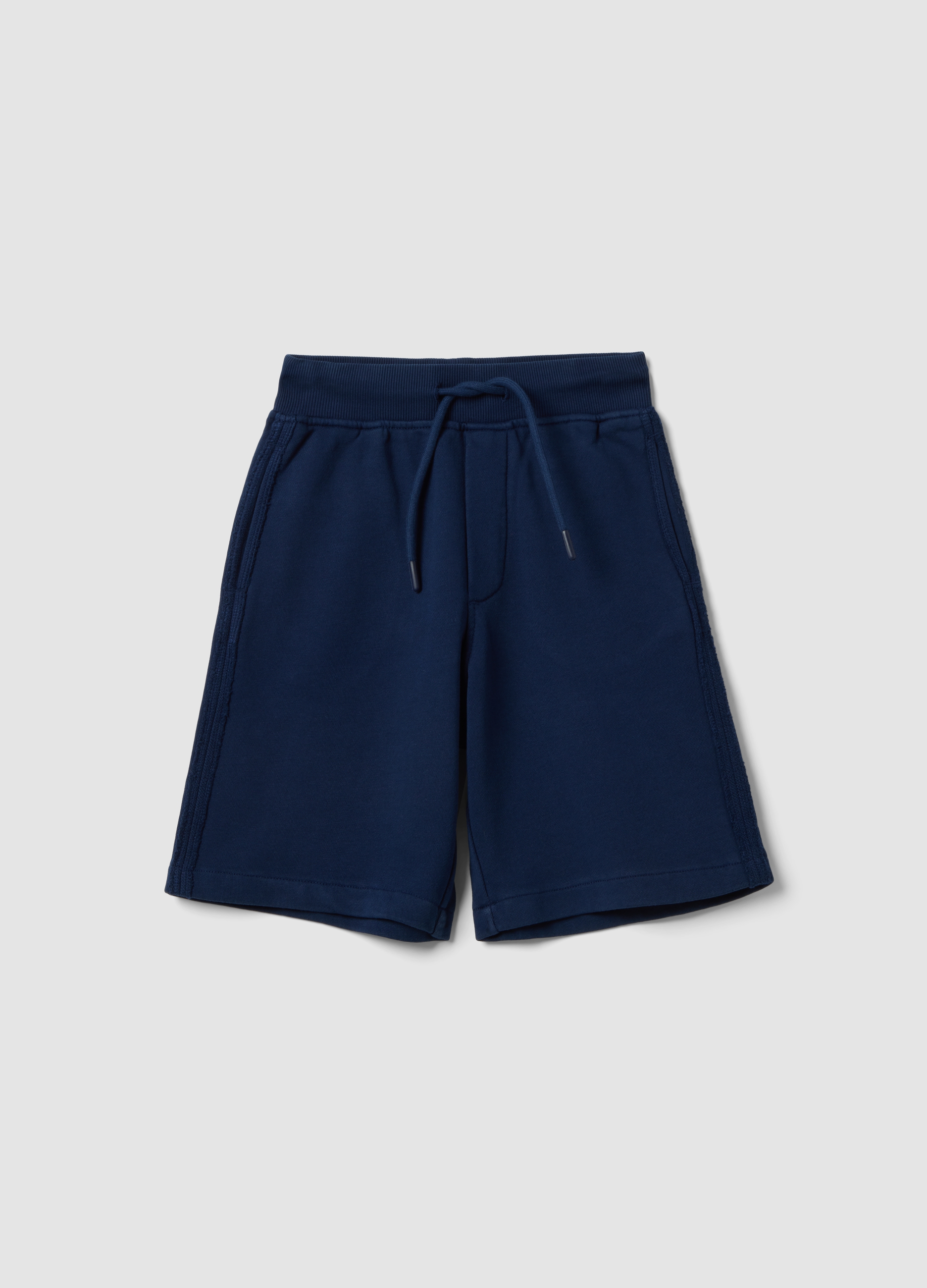 PIOMBO KIDS, Pantalones Cortos Baggy Azul De Puro Algodón Para Niños, Niño, Azul oscuro, Talla: 12