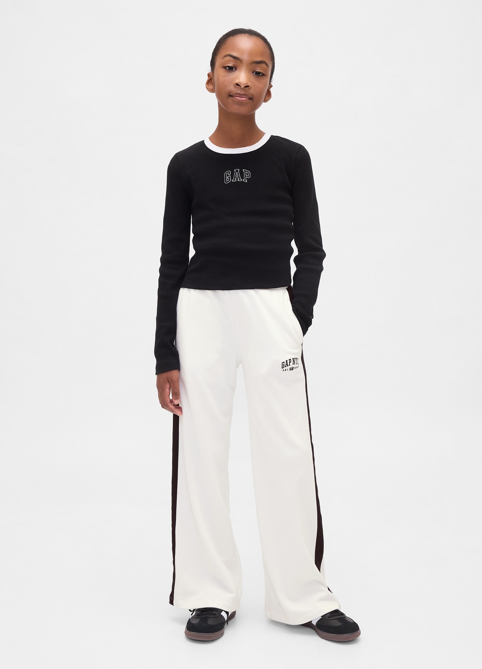 GAP KIDS, Joggers Con Logo Gap, Bambina, Bianco, Taglia: S