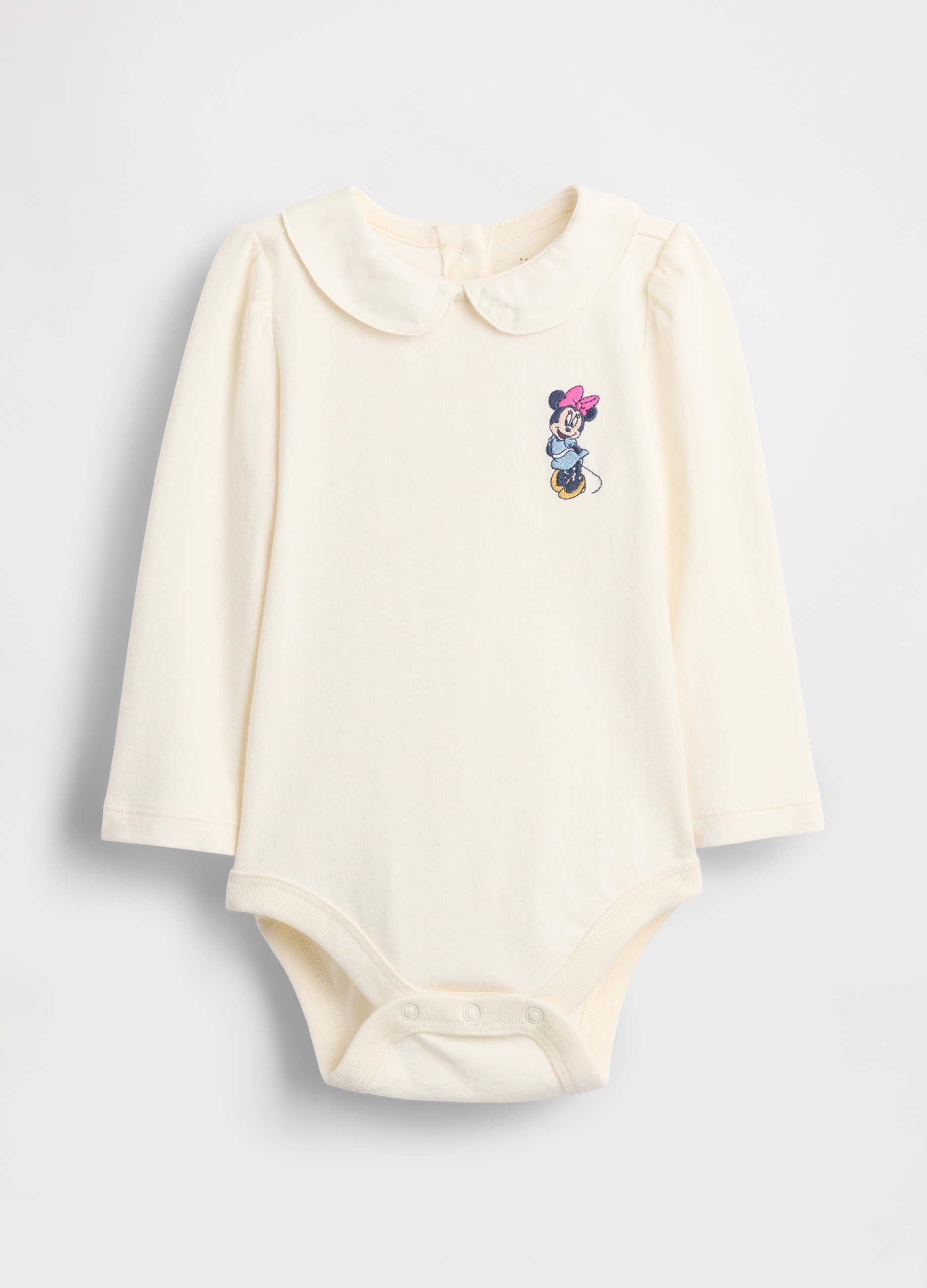 GAP KIDS, Body Disney Minnie Con Colletto In Cotone, Unisex, Beige, Taglia: 12-18M/74-79