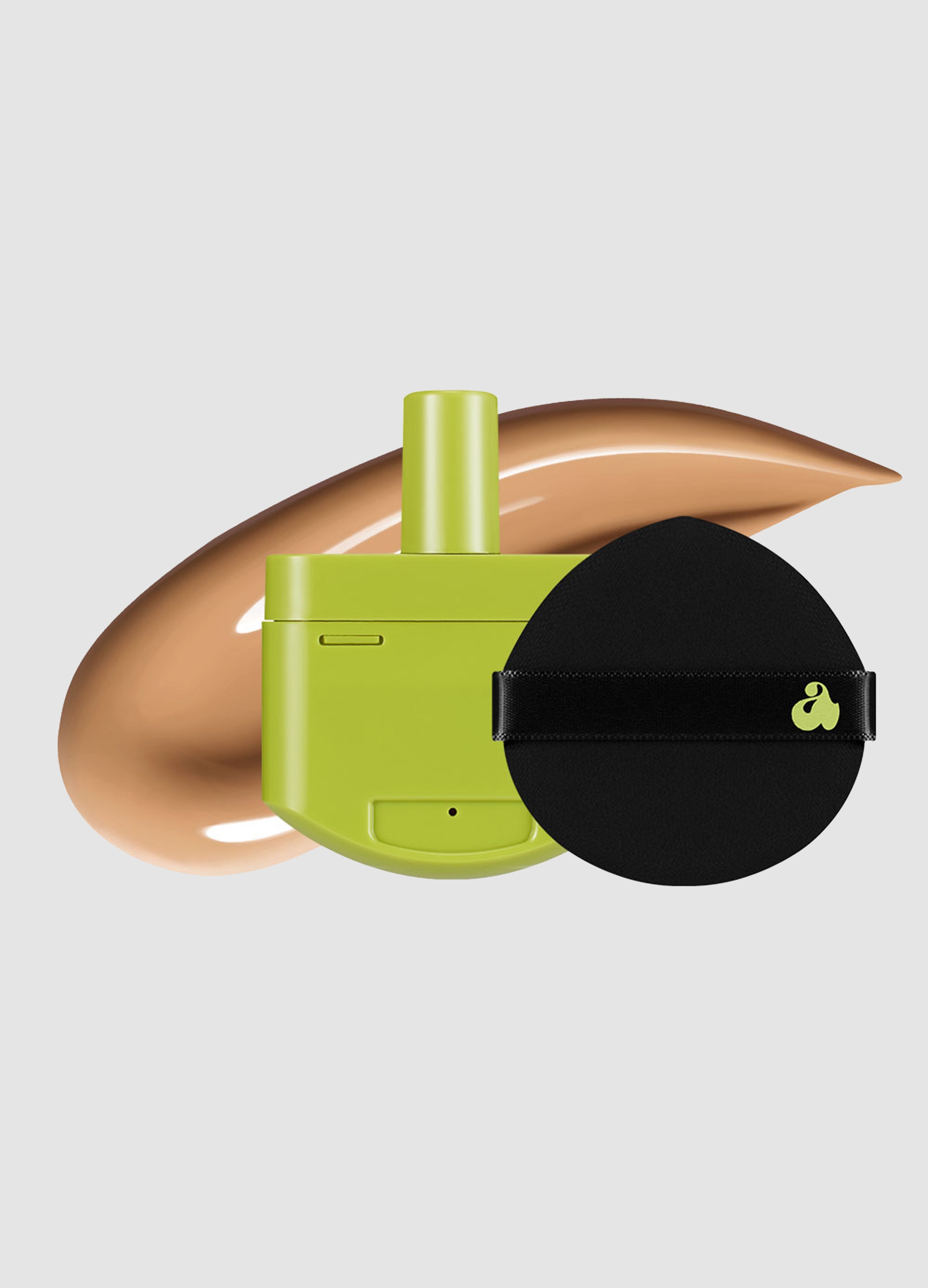 UNLEASHIA, Satin Wear Healthy-green Cushion Re-feel 27w Peach Tan - Make-up Coreano, Donna, Multicolor, Taglia: FASUL