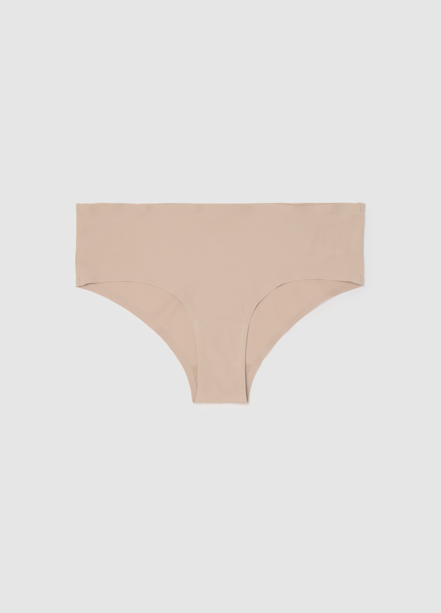 Braguitas De Mujer En Tejido Elástico Beige Ajuste Regular, Mujer, Beige Claro, Talla: 2