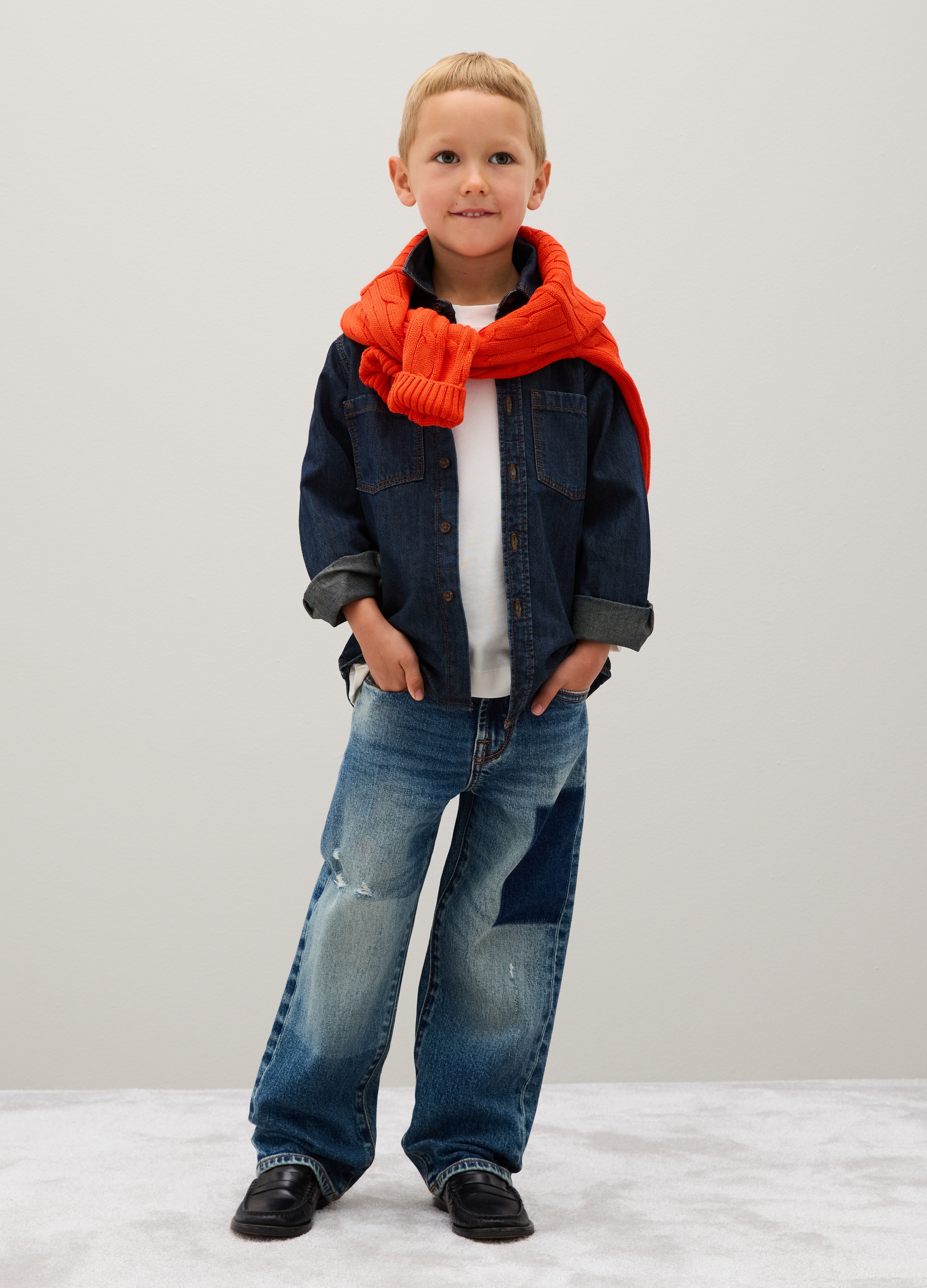 OVS, Jeans De Niño En Denim Azul Elástico, Ajuste Regular, Niño, Azul vaquero, Talla: 12