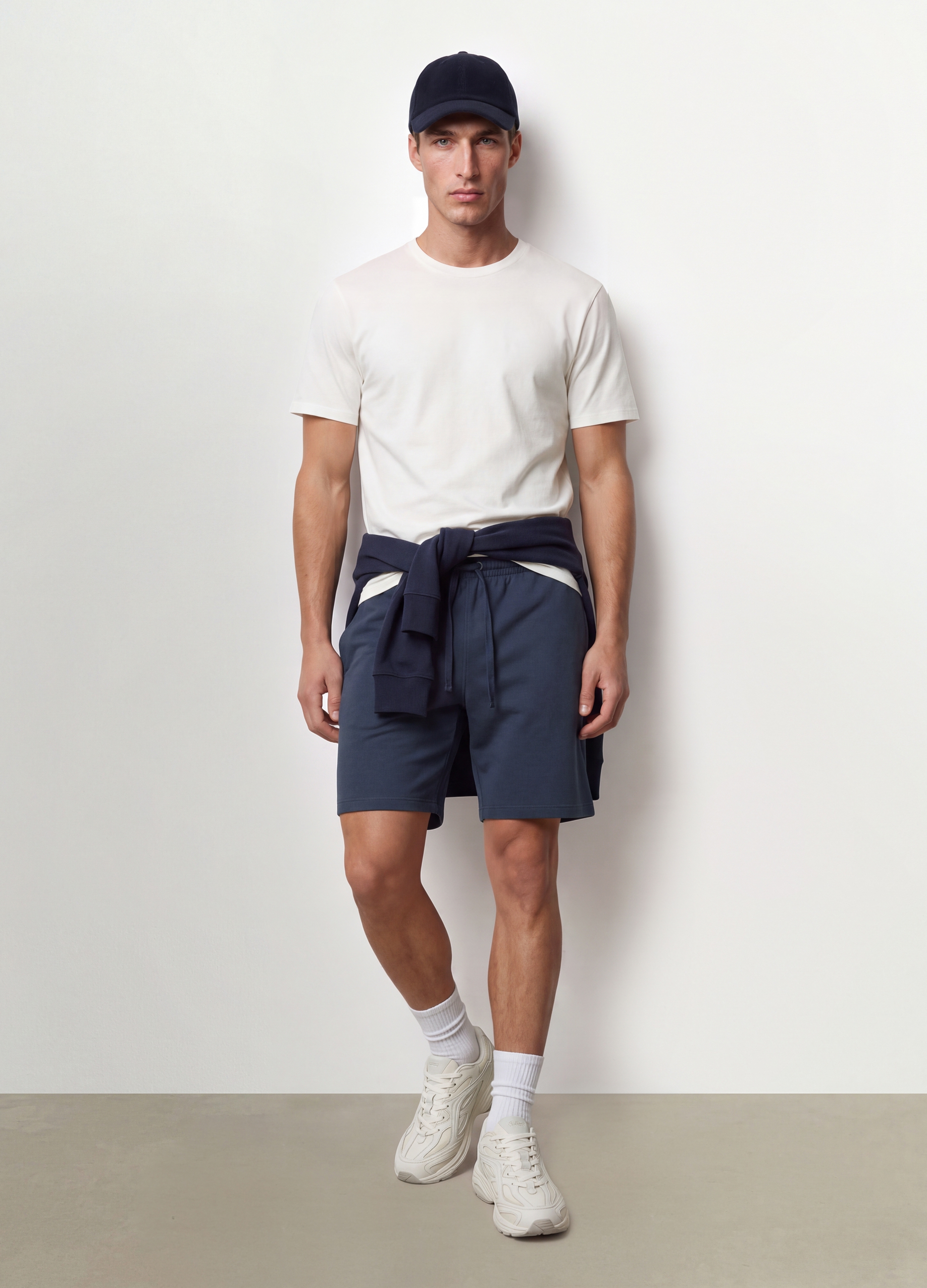 OVS, Shorts Grigio In Misto Cotone Con Vita Elasticizzata Regular Fit, Uomo, Grigio, Taglia: XL