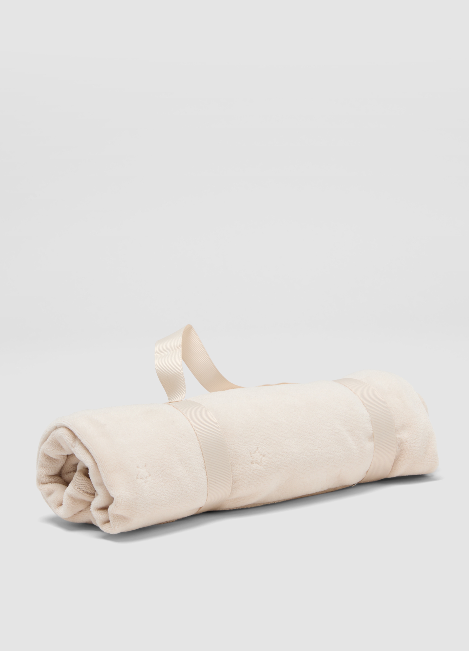 FAGOTTINO, Copertina Beige In Misto Cotone Organico Stampata Per Neonato, Beige, Taglia: ONE SIZE
