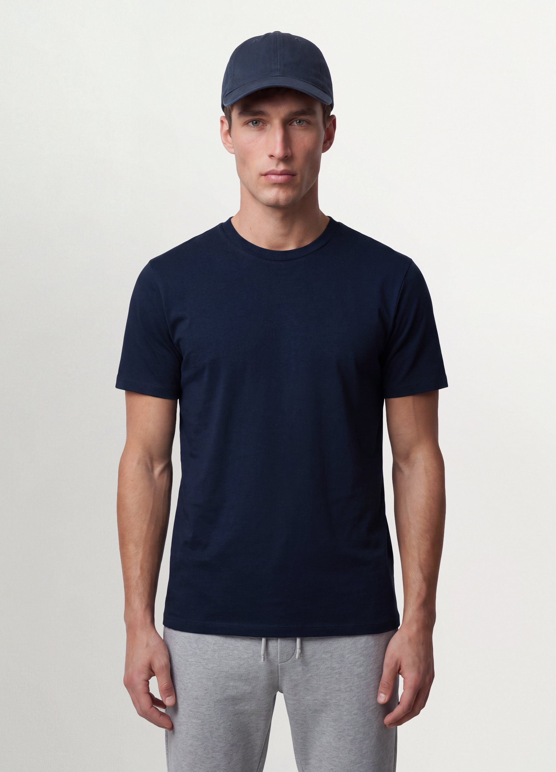 OVS, T-shirt Blu In Cotone Organico A Maniche Corte Slim Fit, Uomo, Blu, Taglia: XXL