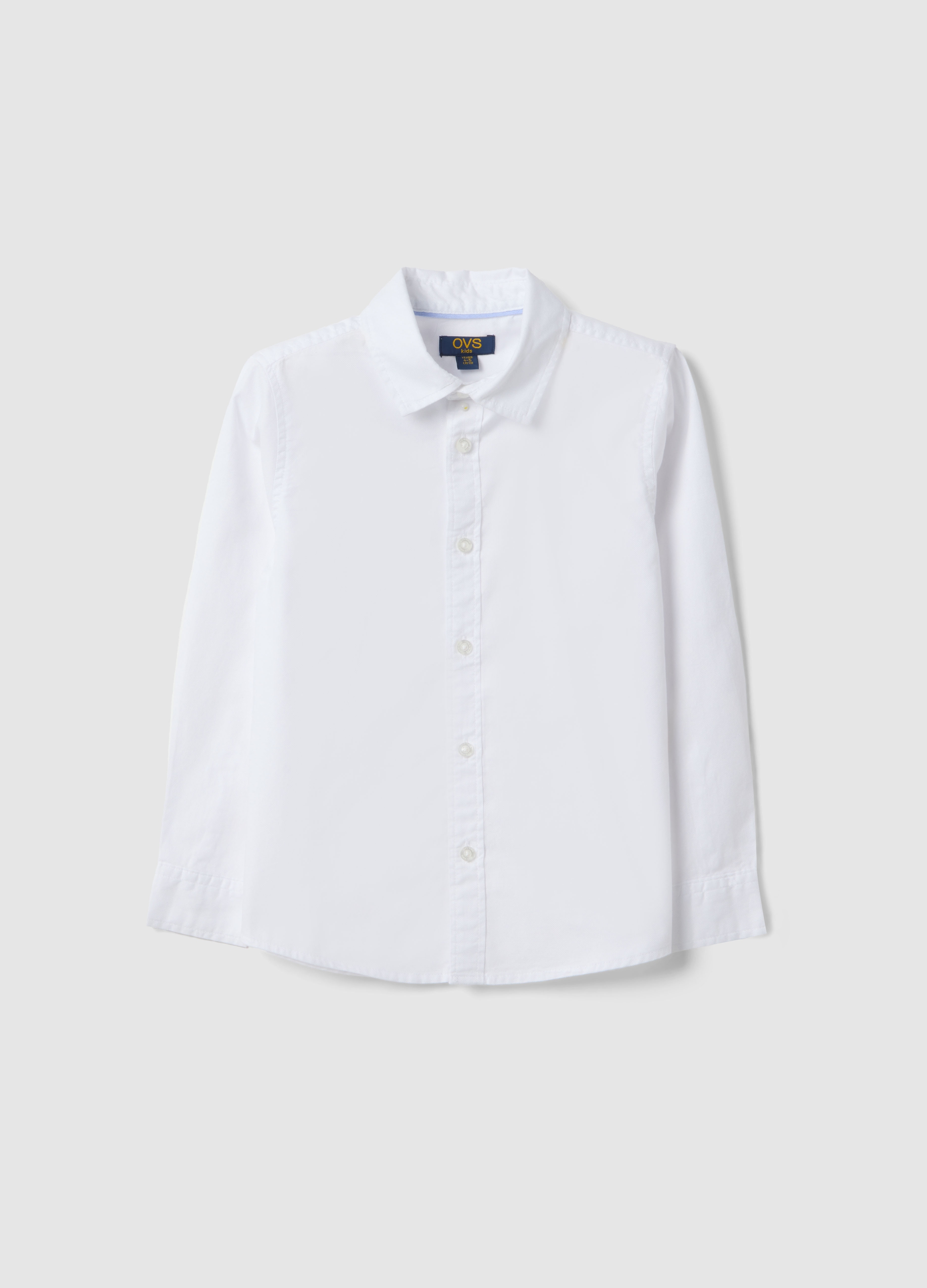 OVS KIDS, Camisa Blanca Para Niños De Algodón Puro, Corte Regular, Niño, Blanco óptico, Talla: 3-4