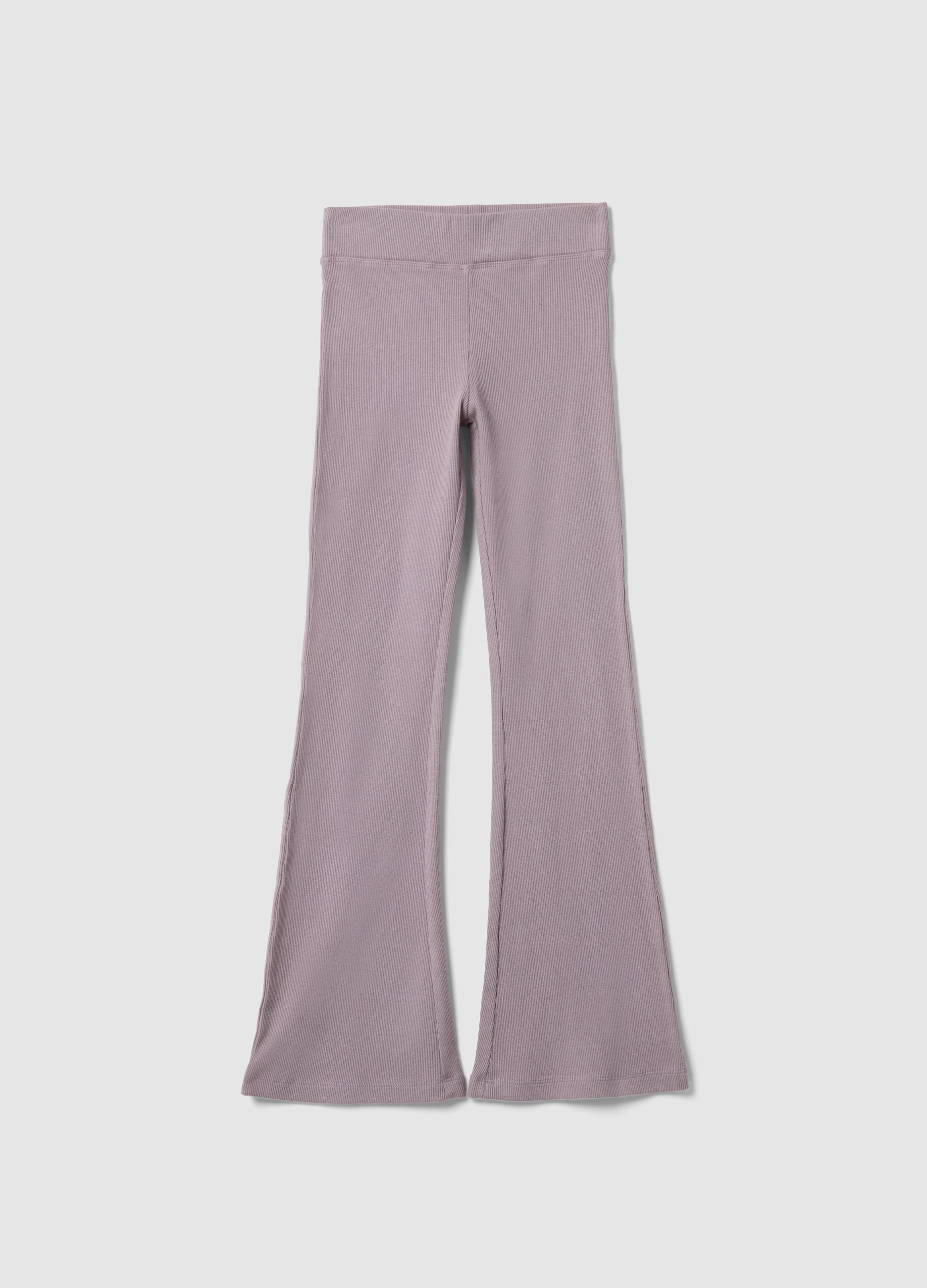 OVS KIDS, Leggings Morados De Fit Regular En Algodón Elástico Para Niñas, Niña, Morado oscuro, Talla: 14-15