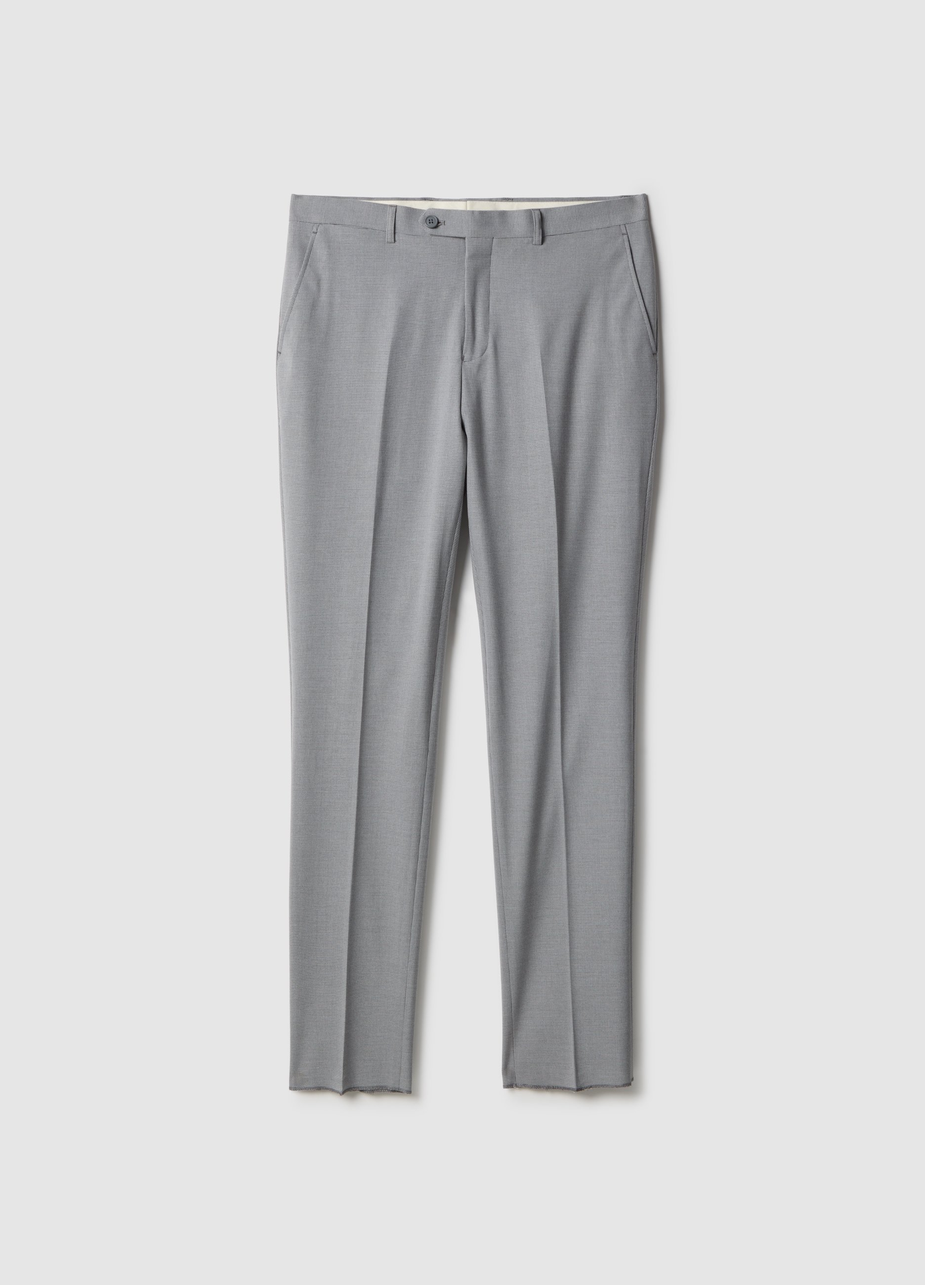 PIOMBO, Pantalones Grises Corte Regular Fit, Hombre, Gris claro, Talla: 54