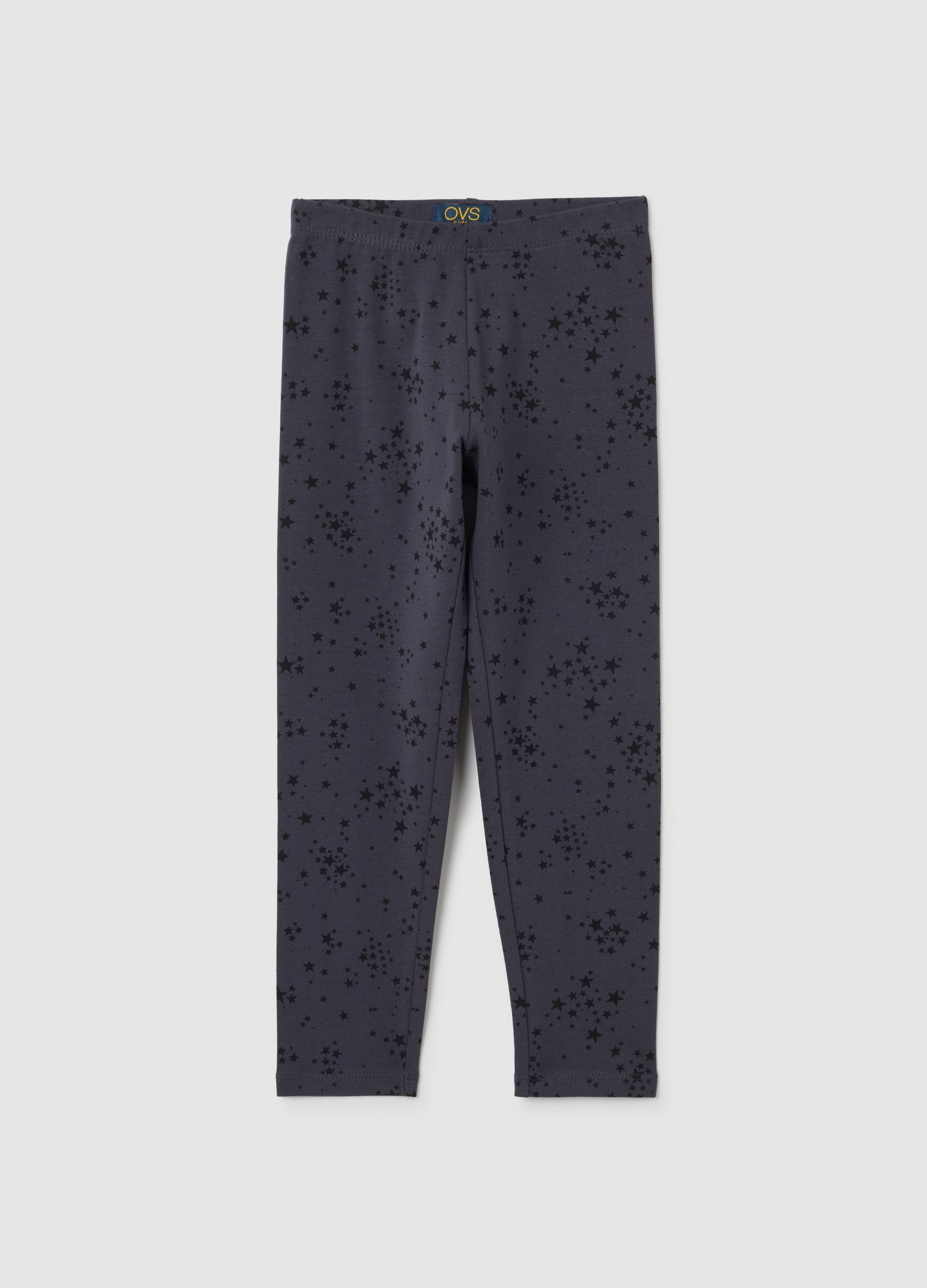 OVS, Leggings Da Bambina In Cotone Elasticizzato Multicolor Skinny, Mädchen, Grey/Black, Größe: 3-4