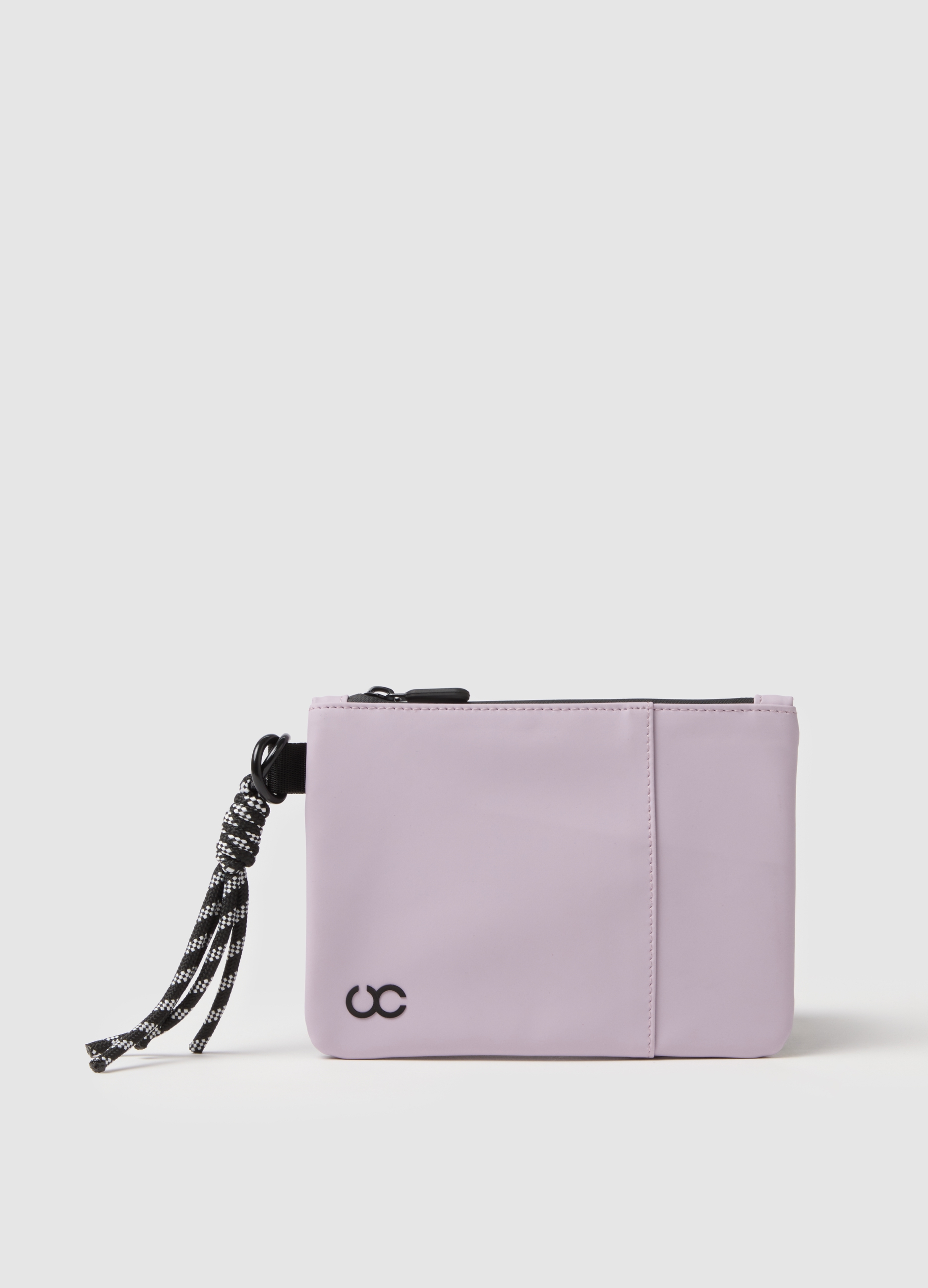 URBAN COMMUTER, Cartera Morada Con Cremallera Y Detalles Trenzados, Mujer, Lila claro, Talla: FASUL