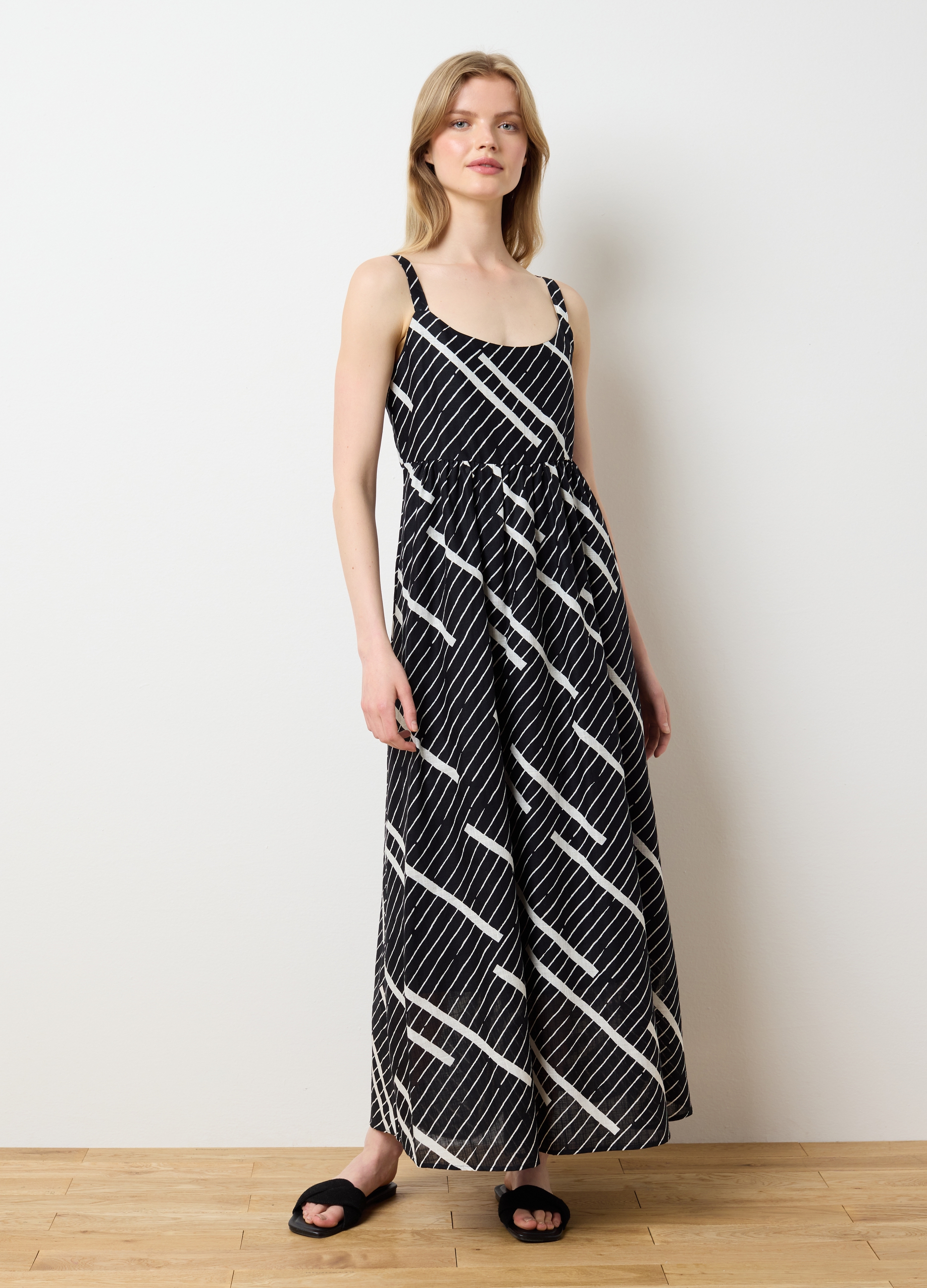 OVS, Abito Lungo Da Donna In Puro Cotone Multicolor Over, Multicolor, Taglia: XS