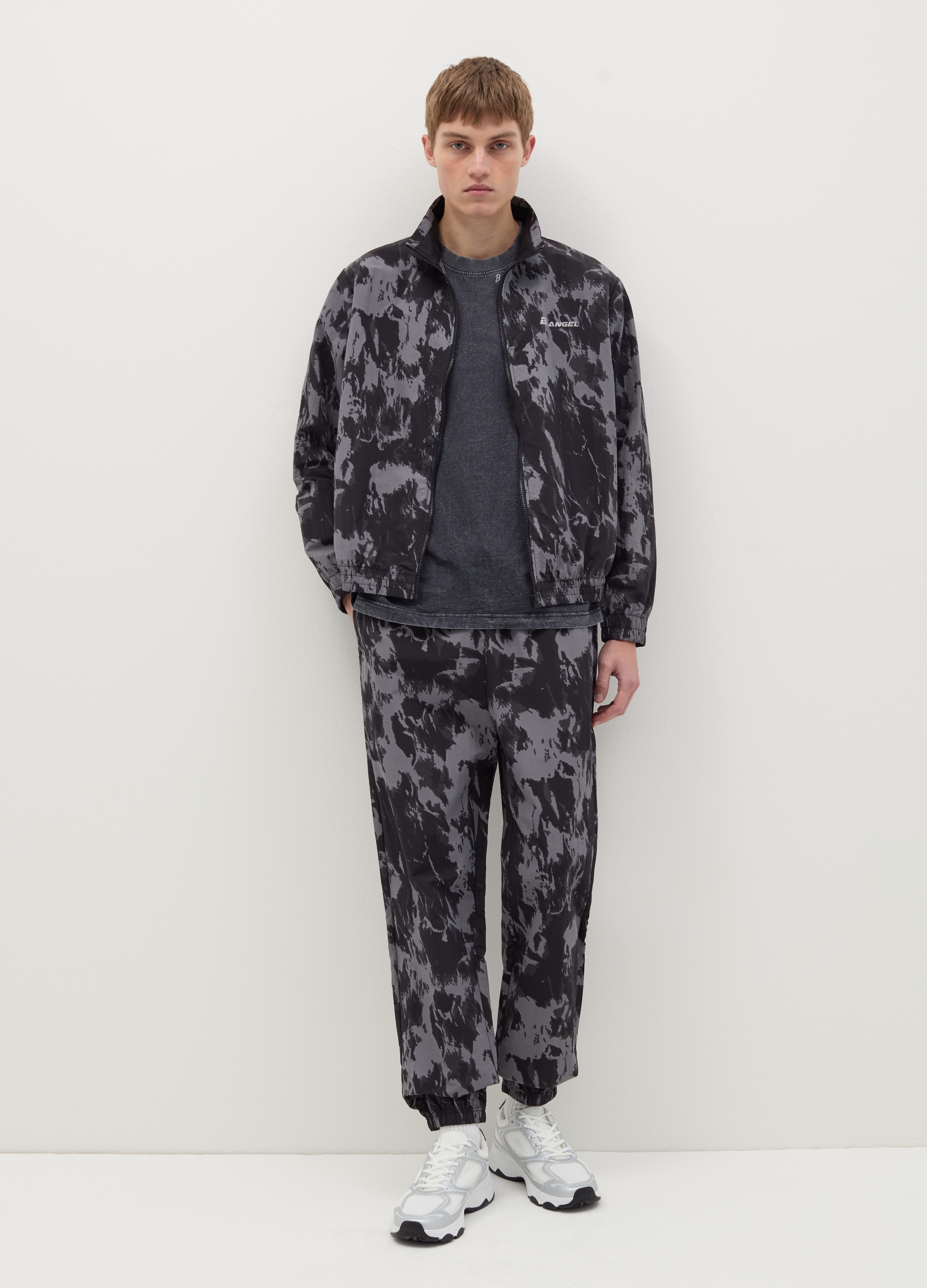 OVS, Joggers Tie Dye Con Cordón B.angel X Mare Fuori, Hombre, Negro/Gris, Talla: L