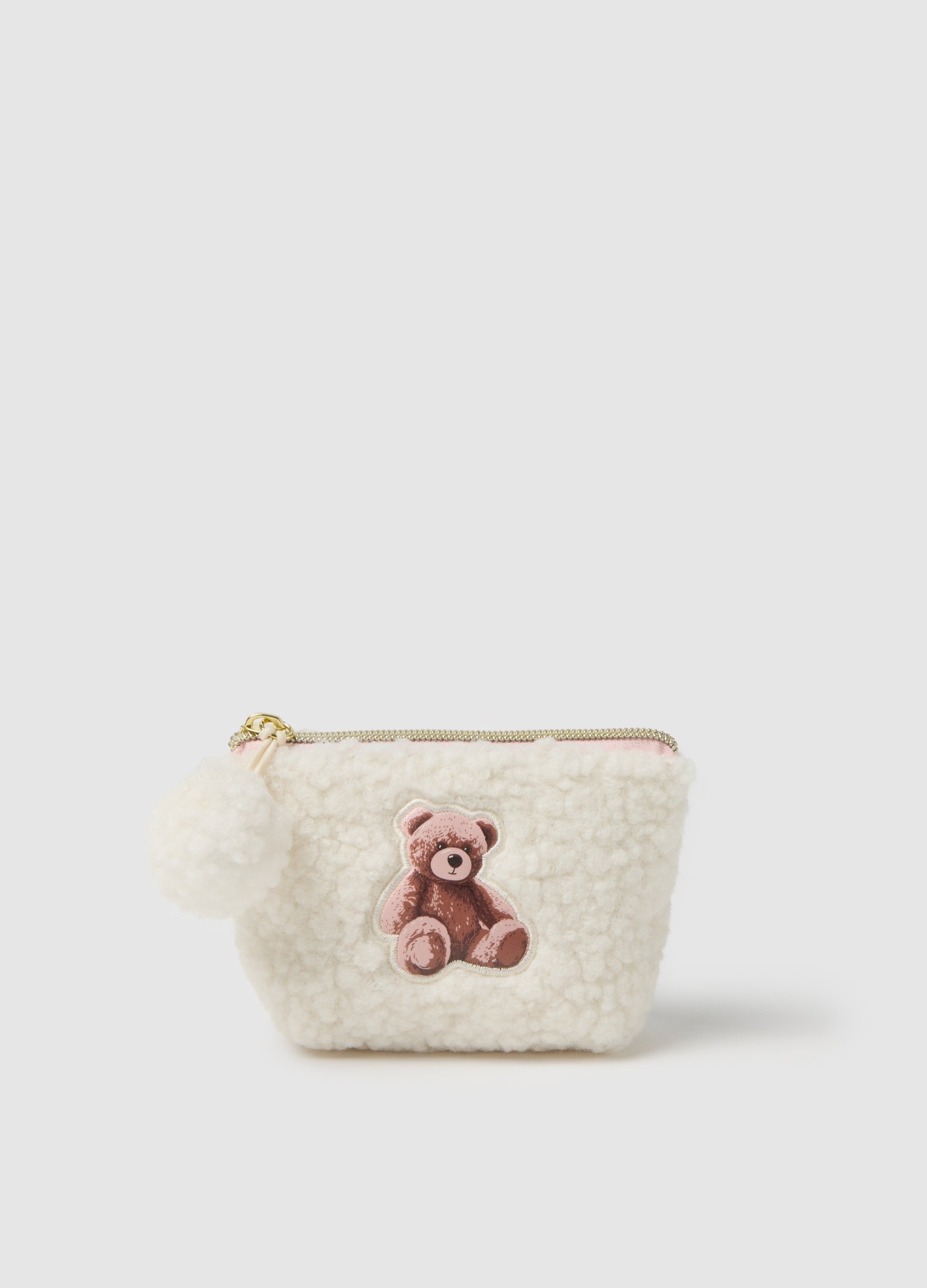 OVS, Multicolor Clutch Mit Teddybär, Frau, Elfenbein, Größe: FASUL