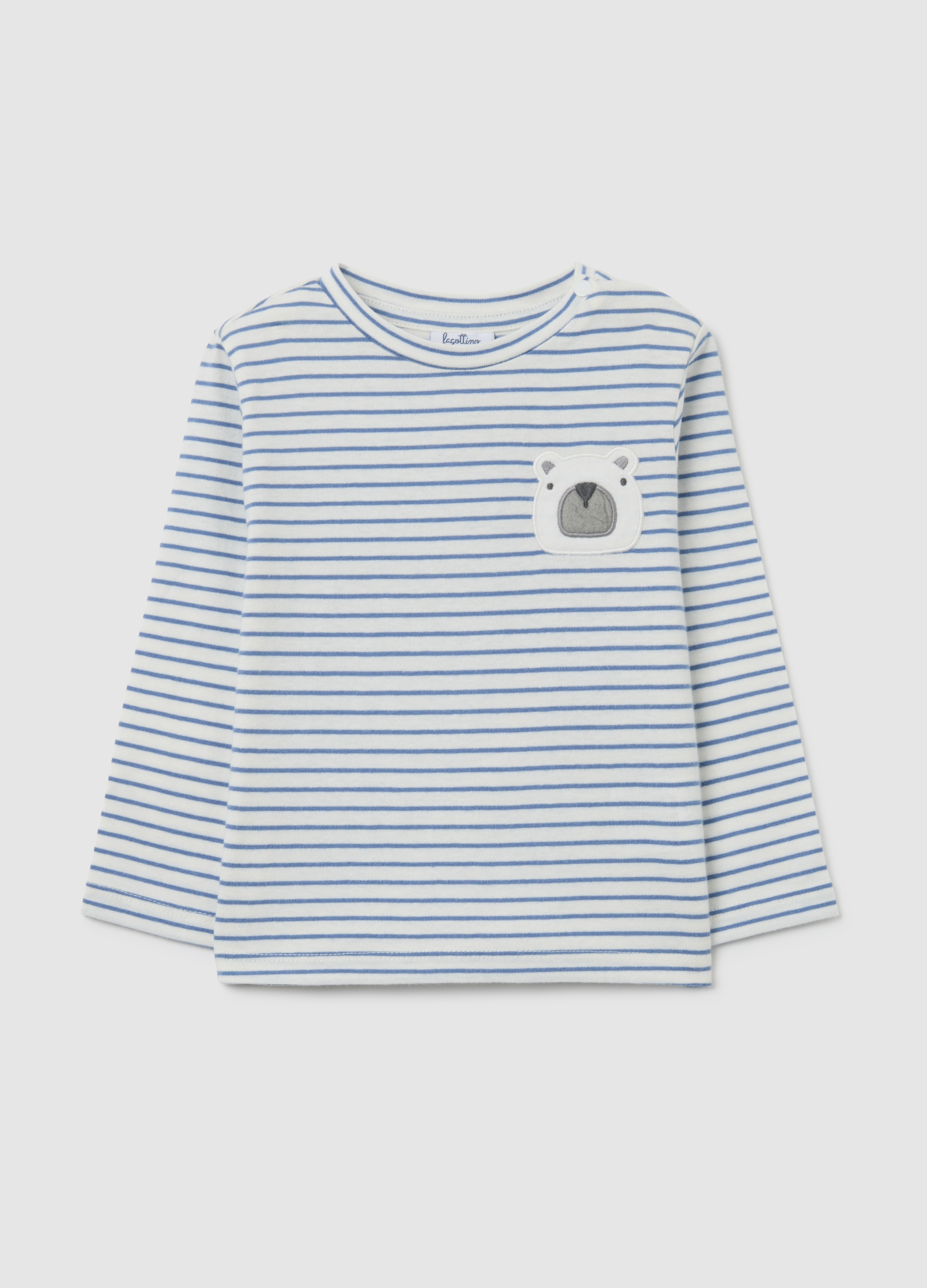 FAGOTTINO, Maglietta Multicolor A Righe Da Bimbo In Puro Cotone Regular Fit, Bambino, Multicolor, Taglia: 12-18