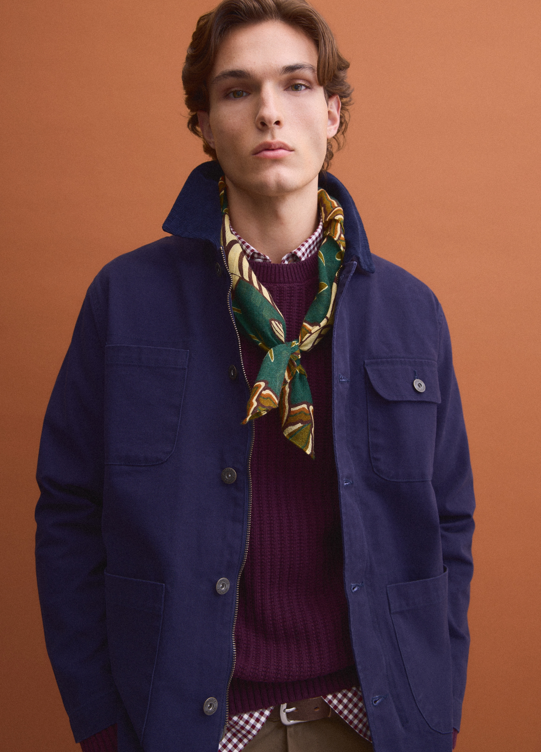PIOMBO, Shacket Blu In Puro Cotone Con Zip Regular Fit, Uomo, Blu, Taglia: S