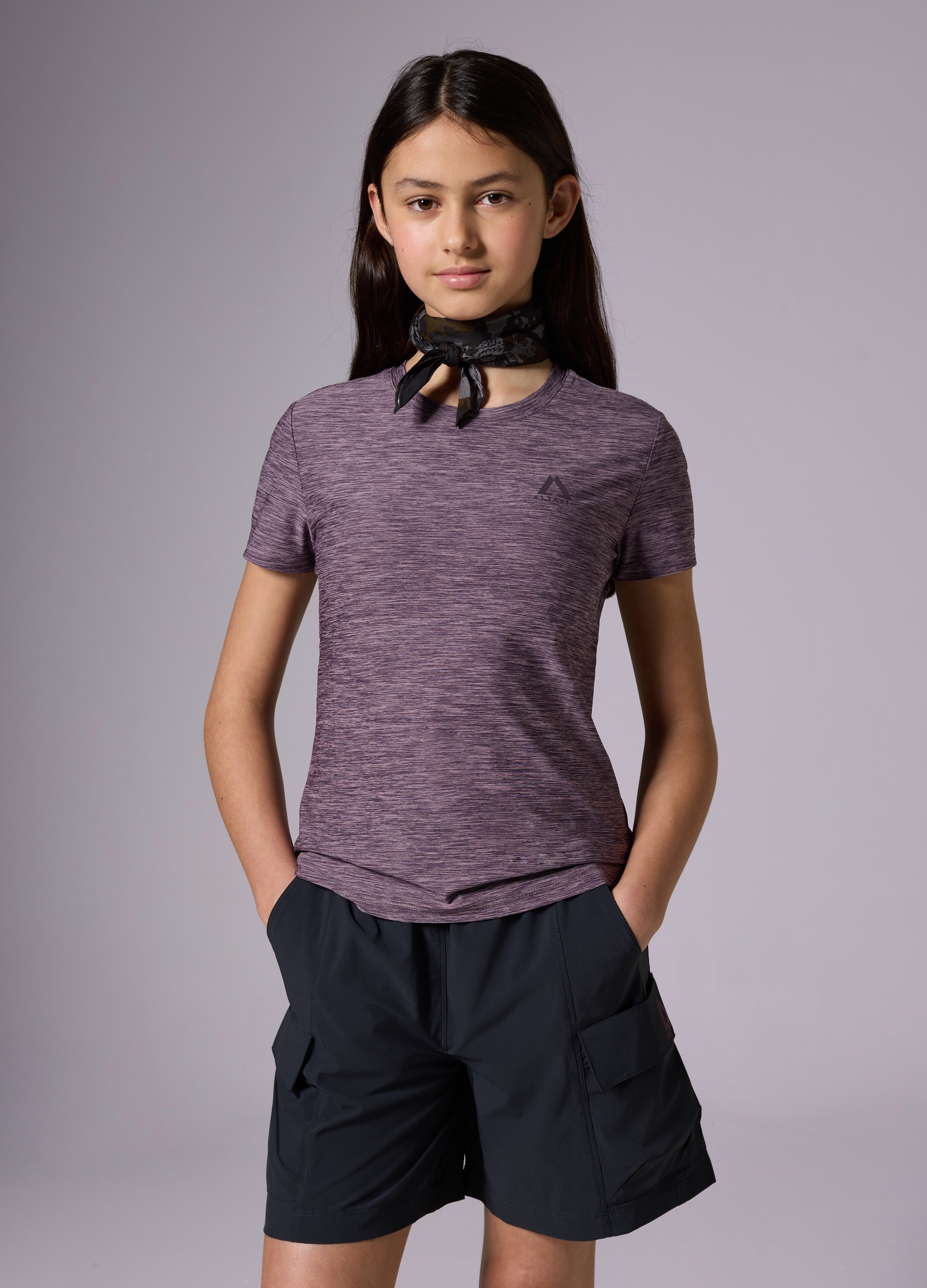 OVS, T-shirt In Tessuto Tecnico Altavia With Deborah Compagnoni, Bambina, Viola, Taglia: 11-12