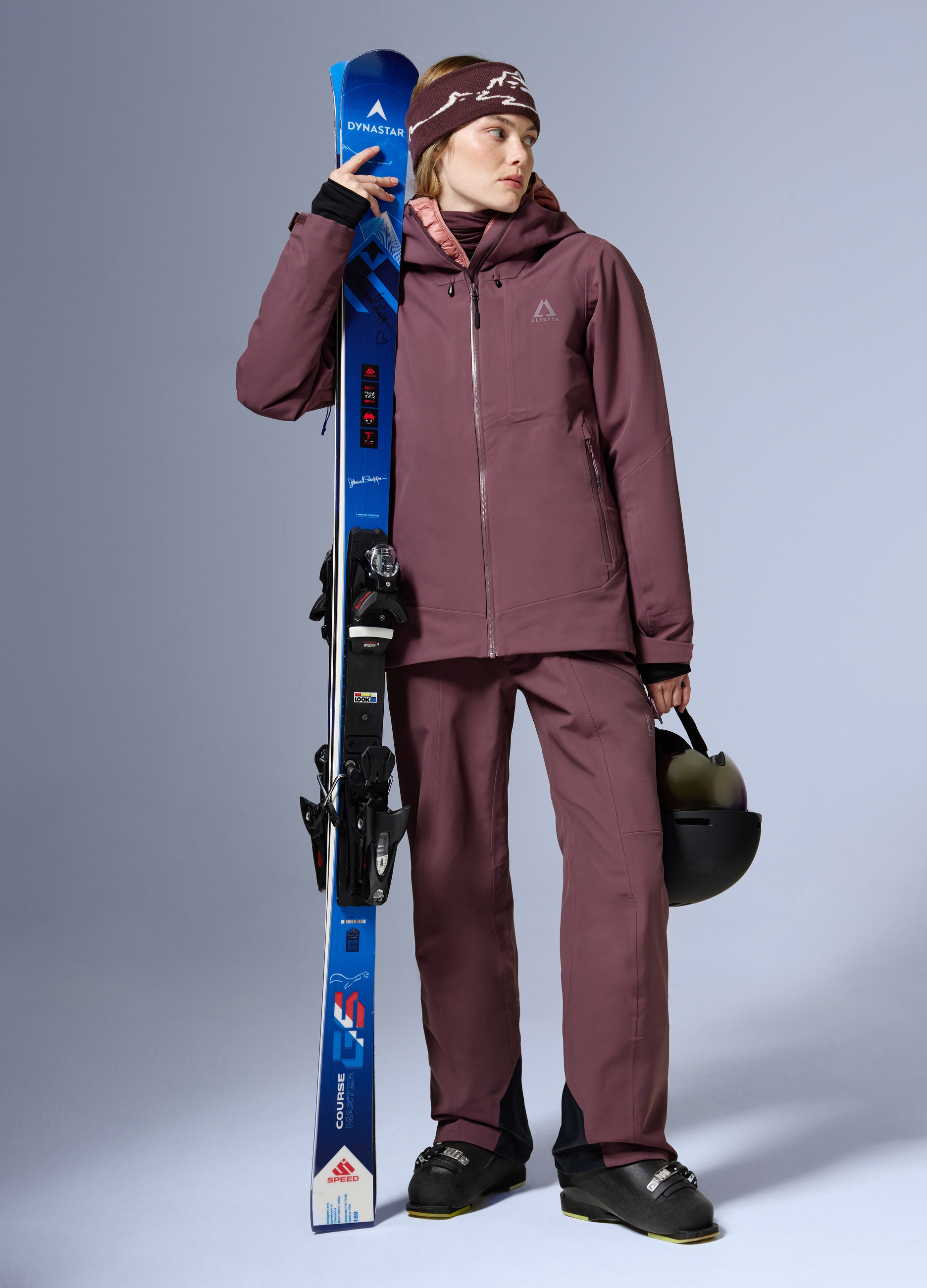 ALTAVIA, Pantaloni Guscio Altavia With Deborah Compagnoni, Donna, Viola, Taglia: L