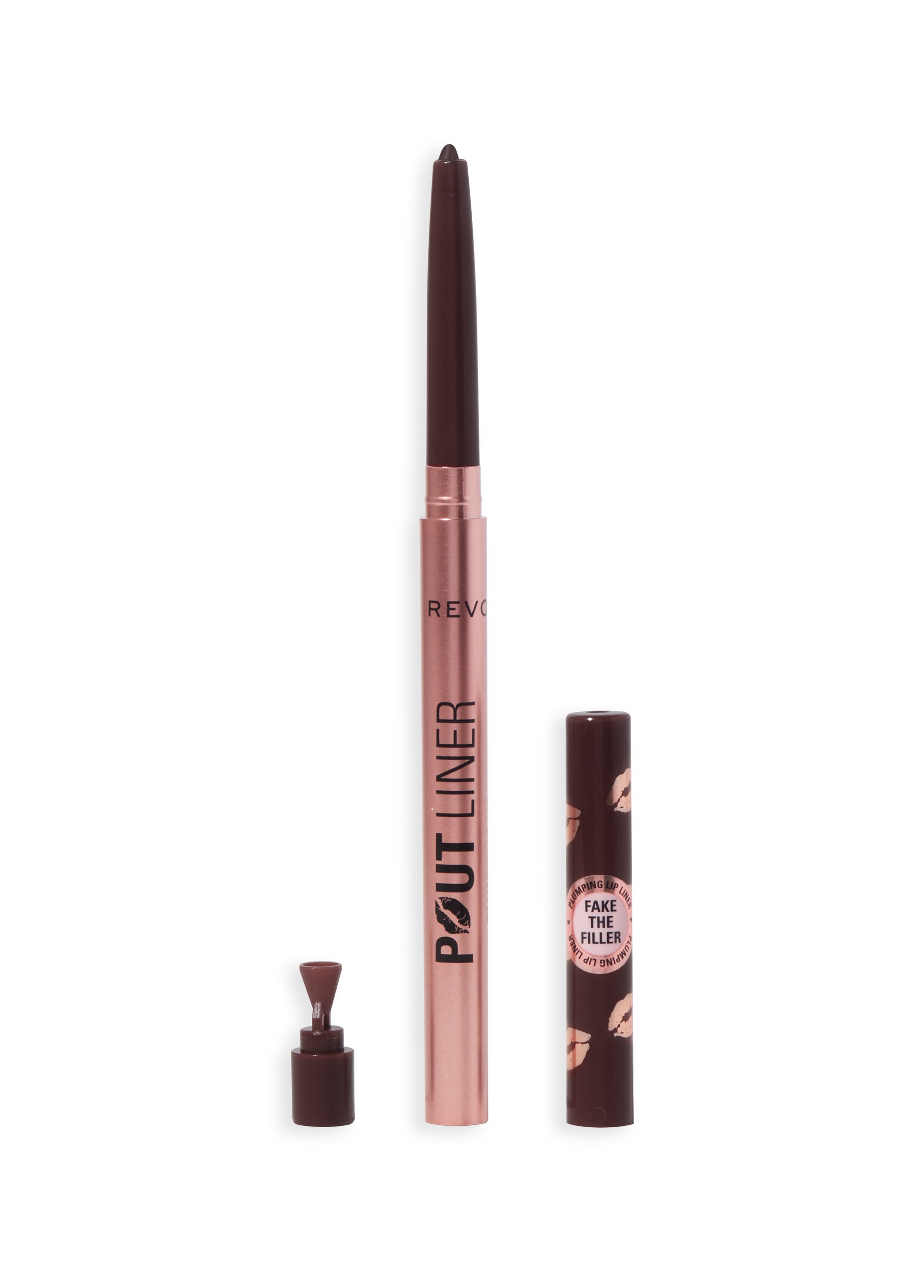 REVOLUTION, Pout Bomb Plumping Matita Labbra Espresso Cool Brown, Donna, Marrone, Taglia: FASUL