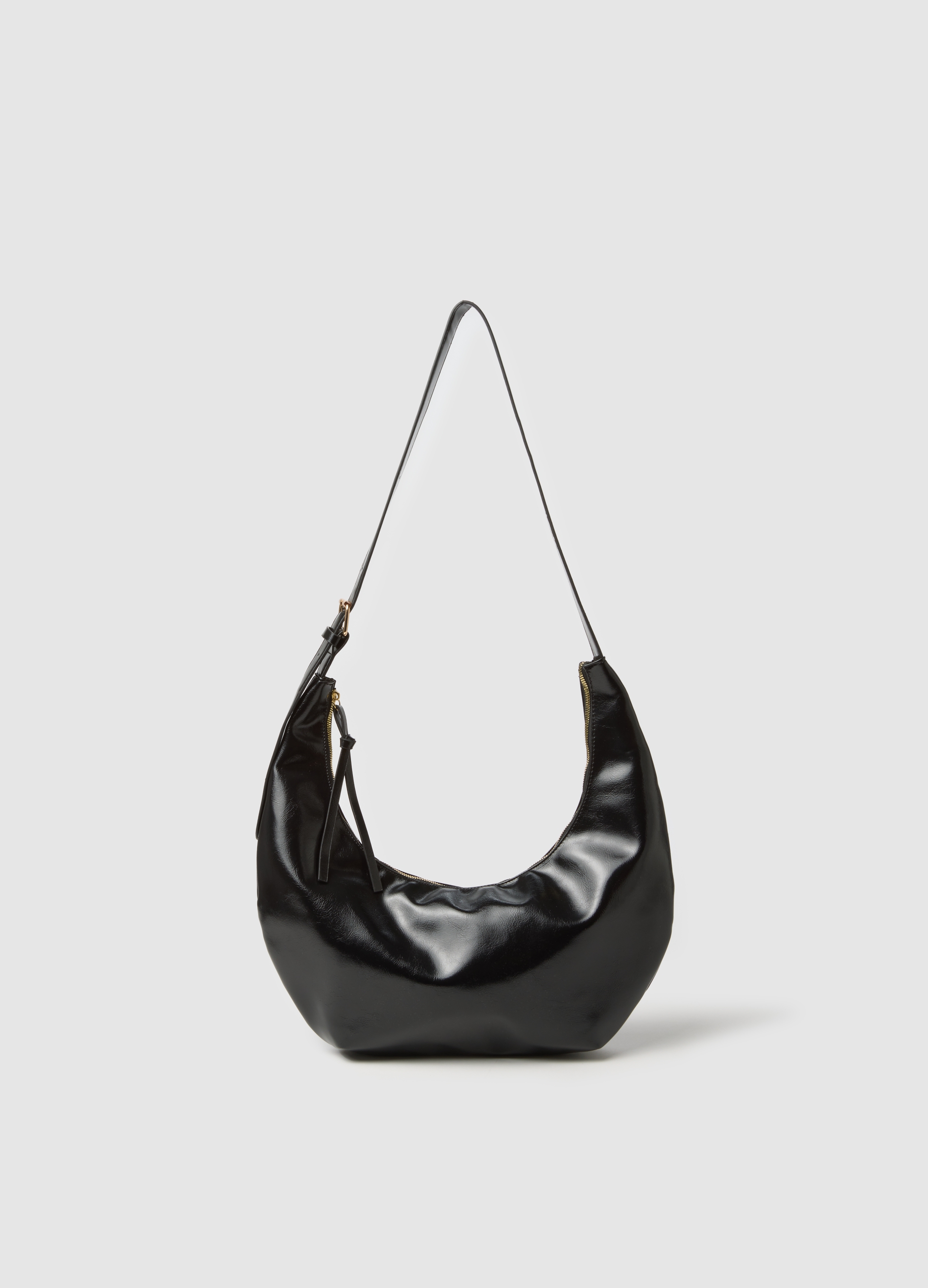 Bolso Negro De Hombro, Mujer, Negro, Talla: FASUL