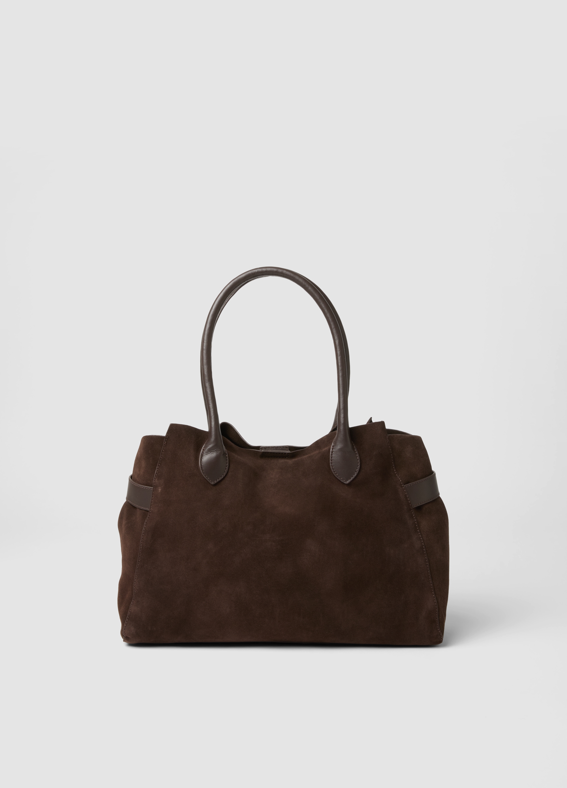 LES COPAINS, Borsa Marrone In Vera Pelle, Mujer, Marrón oscuro, Talla: FASUL