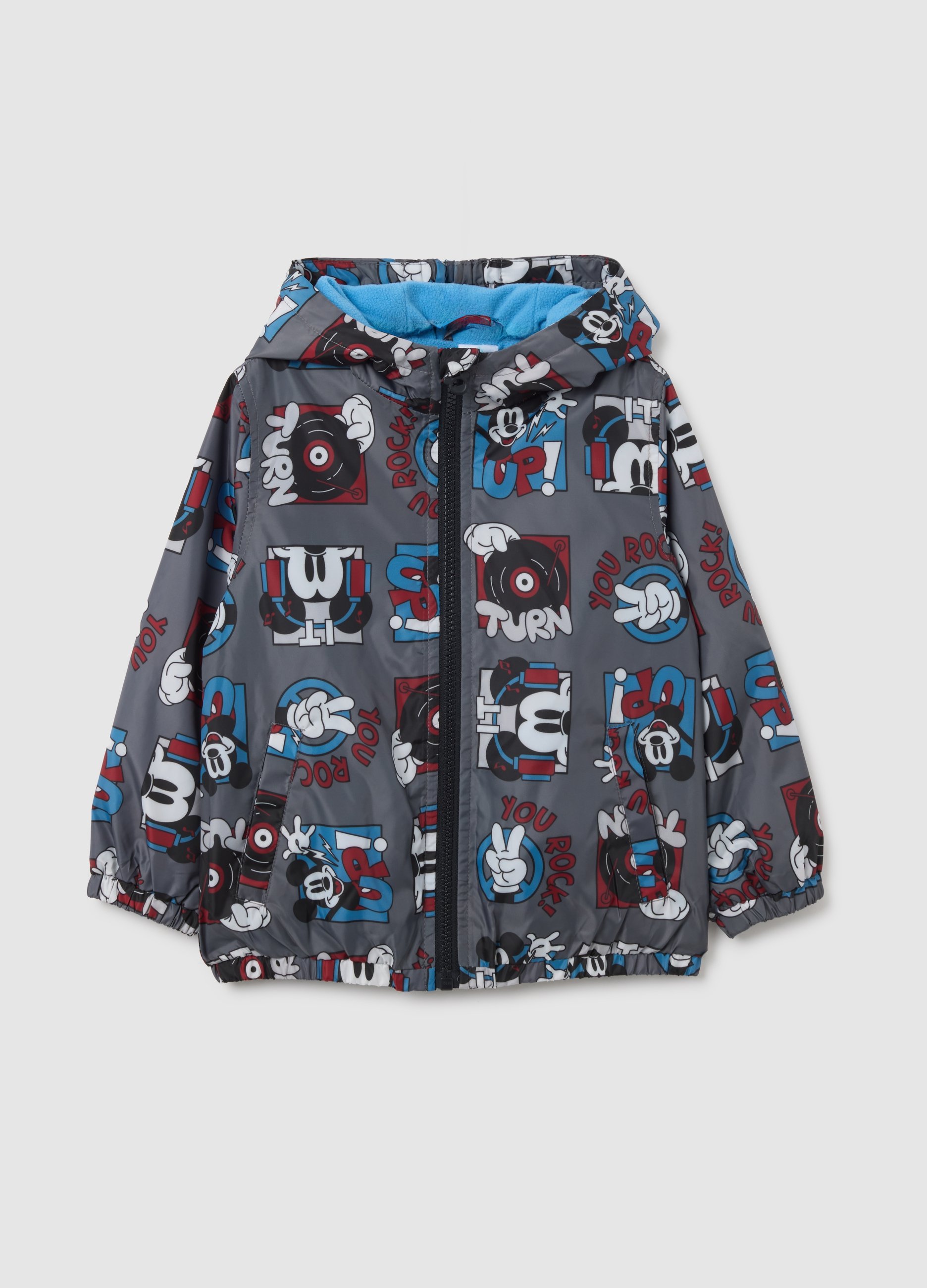 Chaqueta Infantil Multicolor De Ajuste Regular Con Estampado De Disney, Niño, Azul/gris, Talla: 18-24