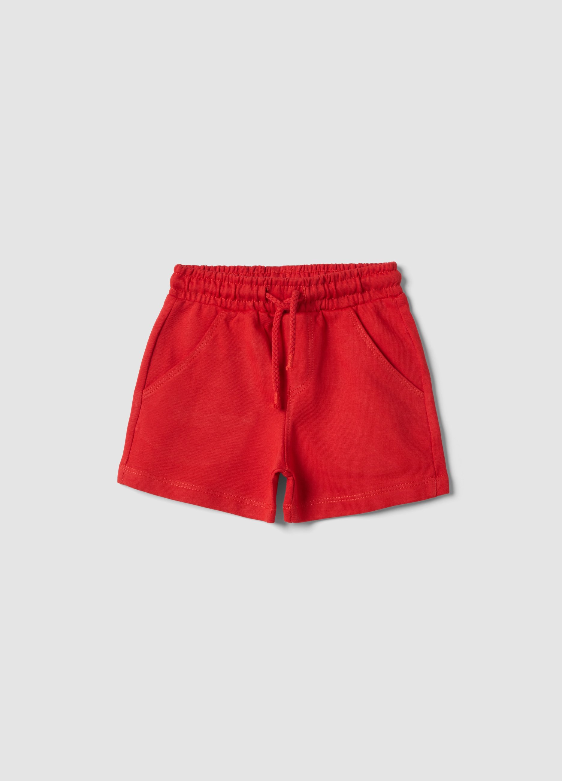 FAGOTTINO, Pantalón Corto Rojo De Puro Algodón, Niño, Naranja, Talla: 30-36