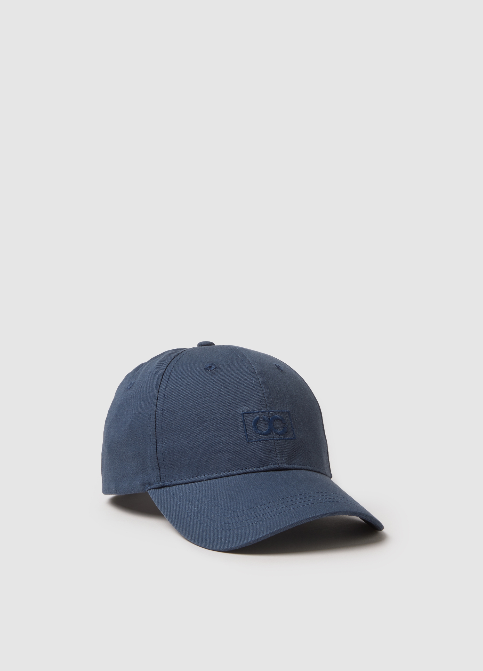 Gorra De Béisbol Azul Ajustada De Algodón Puro, Hombre, Azul Noche, Talla: FASUL