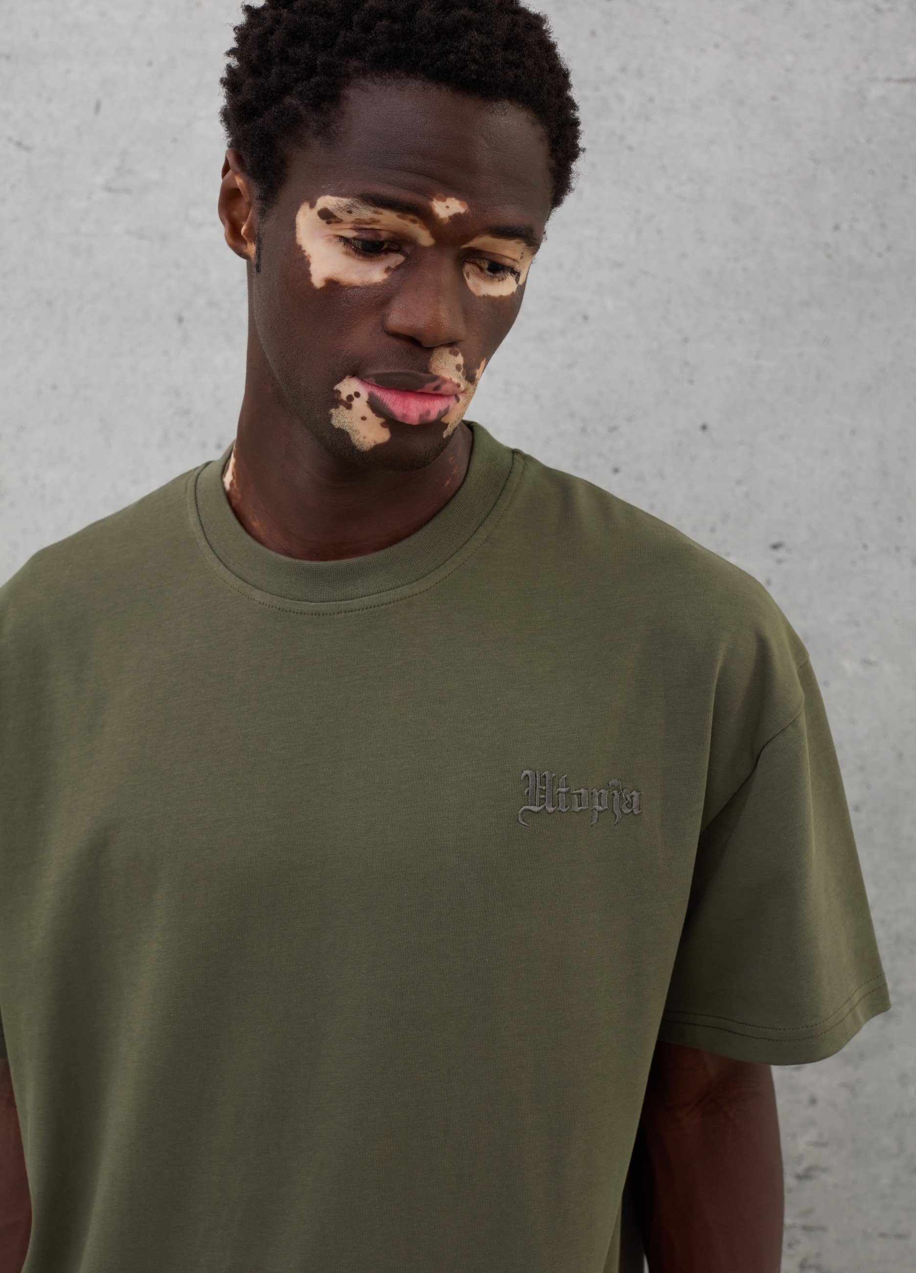 UTOPJA, T-shirt Military Green, Uomo, Verde, Taglia: S