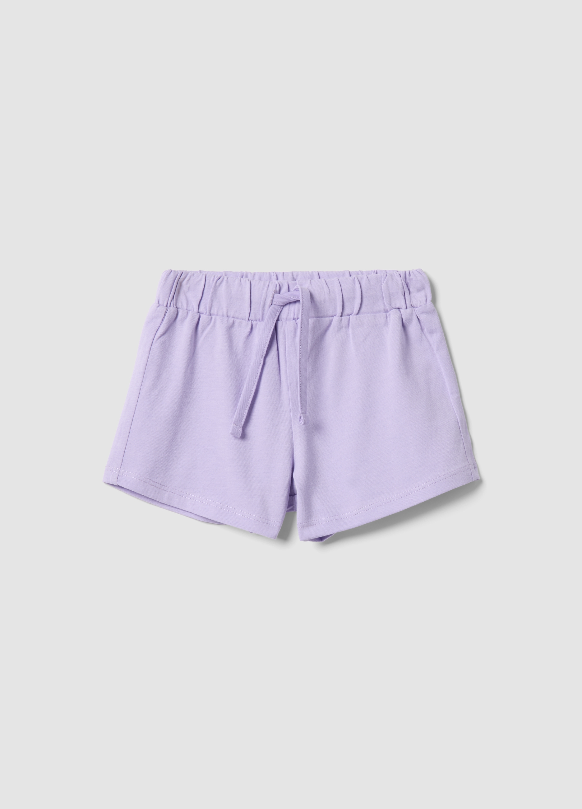 FAGOTTINO, Short Morado 100% Algodón Para Niña, Corte Regular, Niña, Lavanda, Talla: 30-36