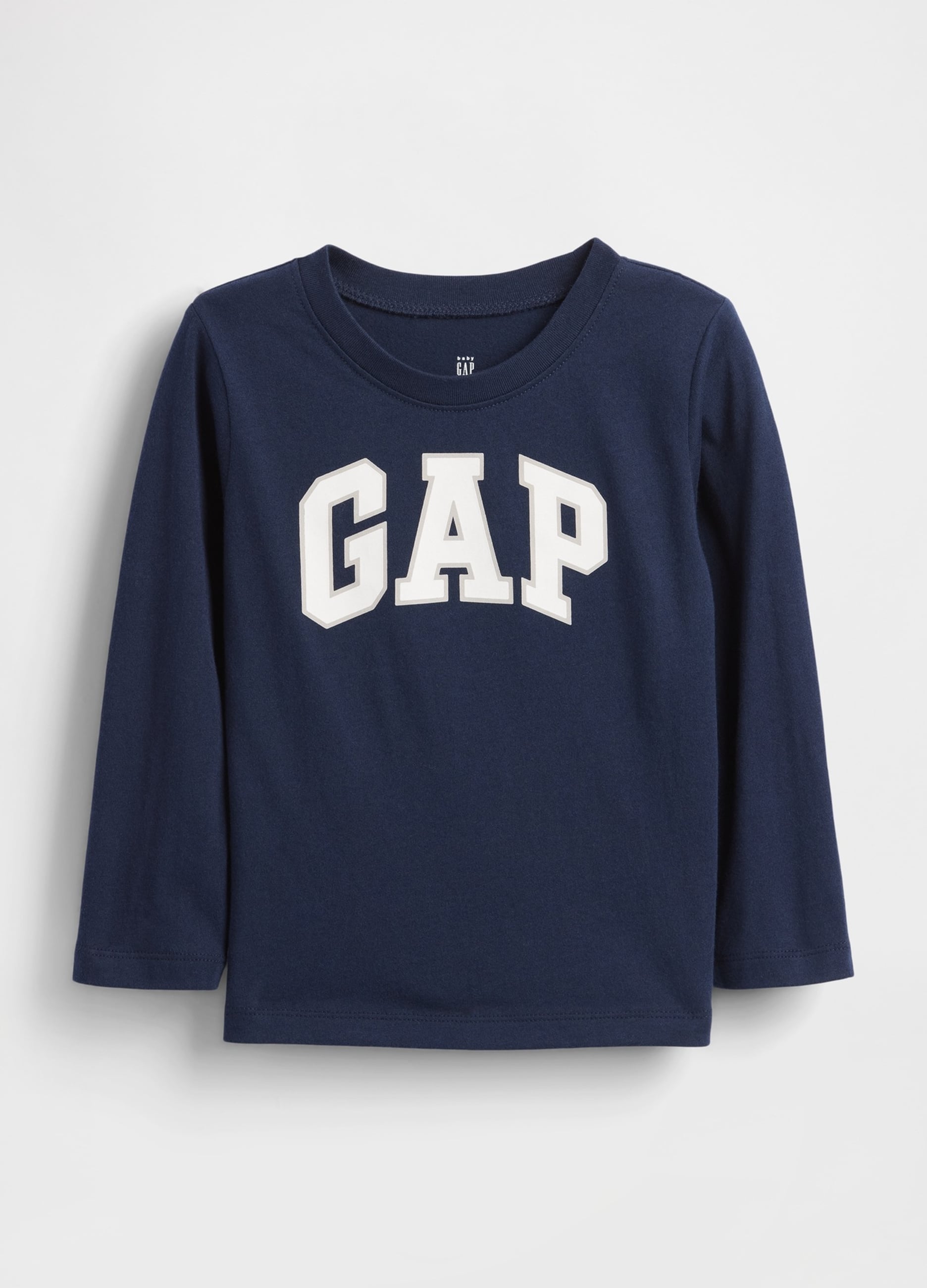 GAP KIDS, T-shirt A Maniche Lunghe In Cotone Con Logo Gap, Unisex, Blu, Taglia: 5Y/107-114